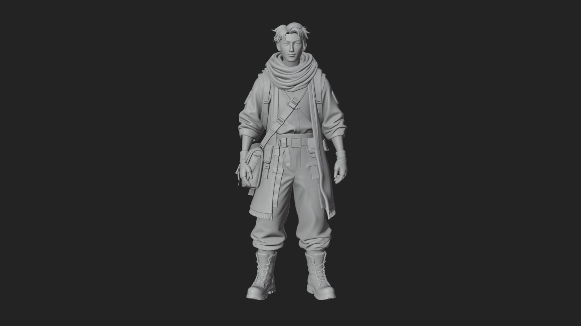 Explorer Man Statue Design 17 3D Print Model 3D Model