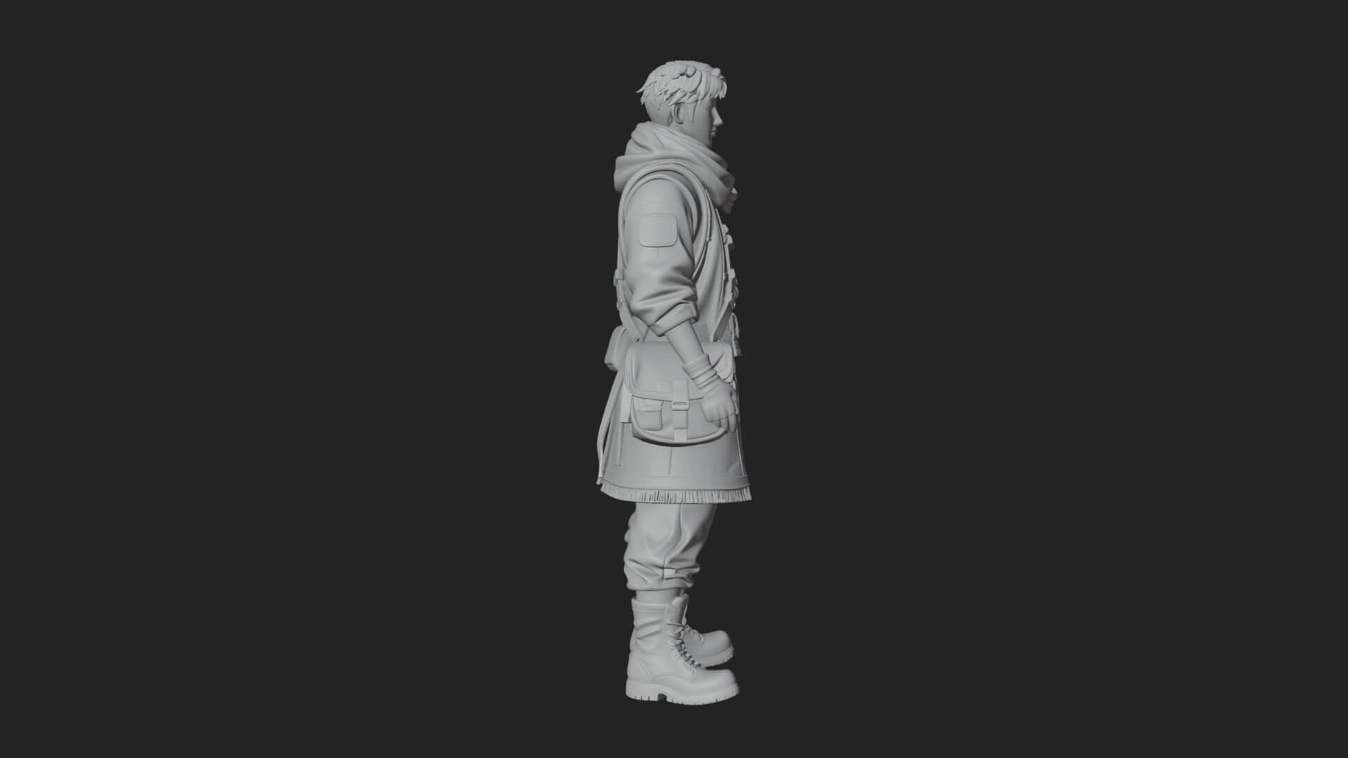 Explorer Man Statue Design 17 3D Print Model 3D Model