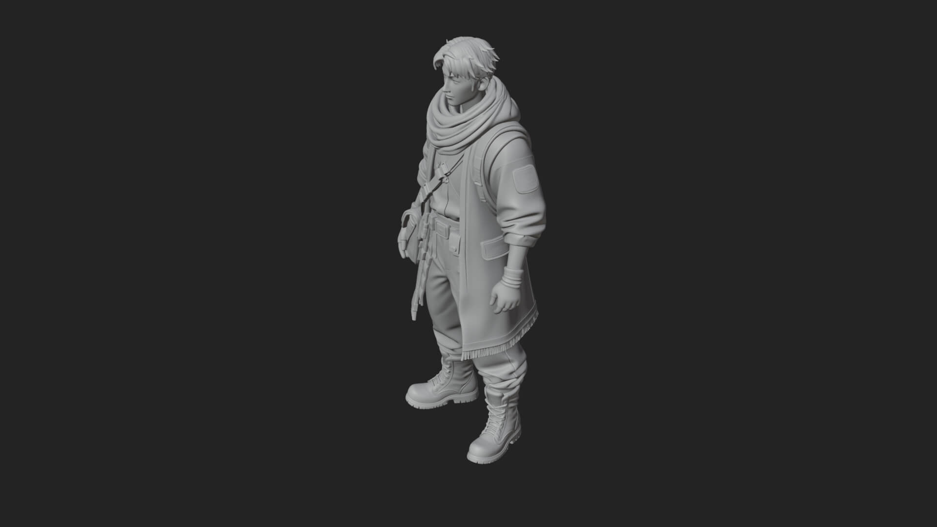 Explorer Man Statue Design 17 3D Print Model 3D Model