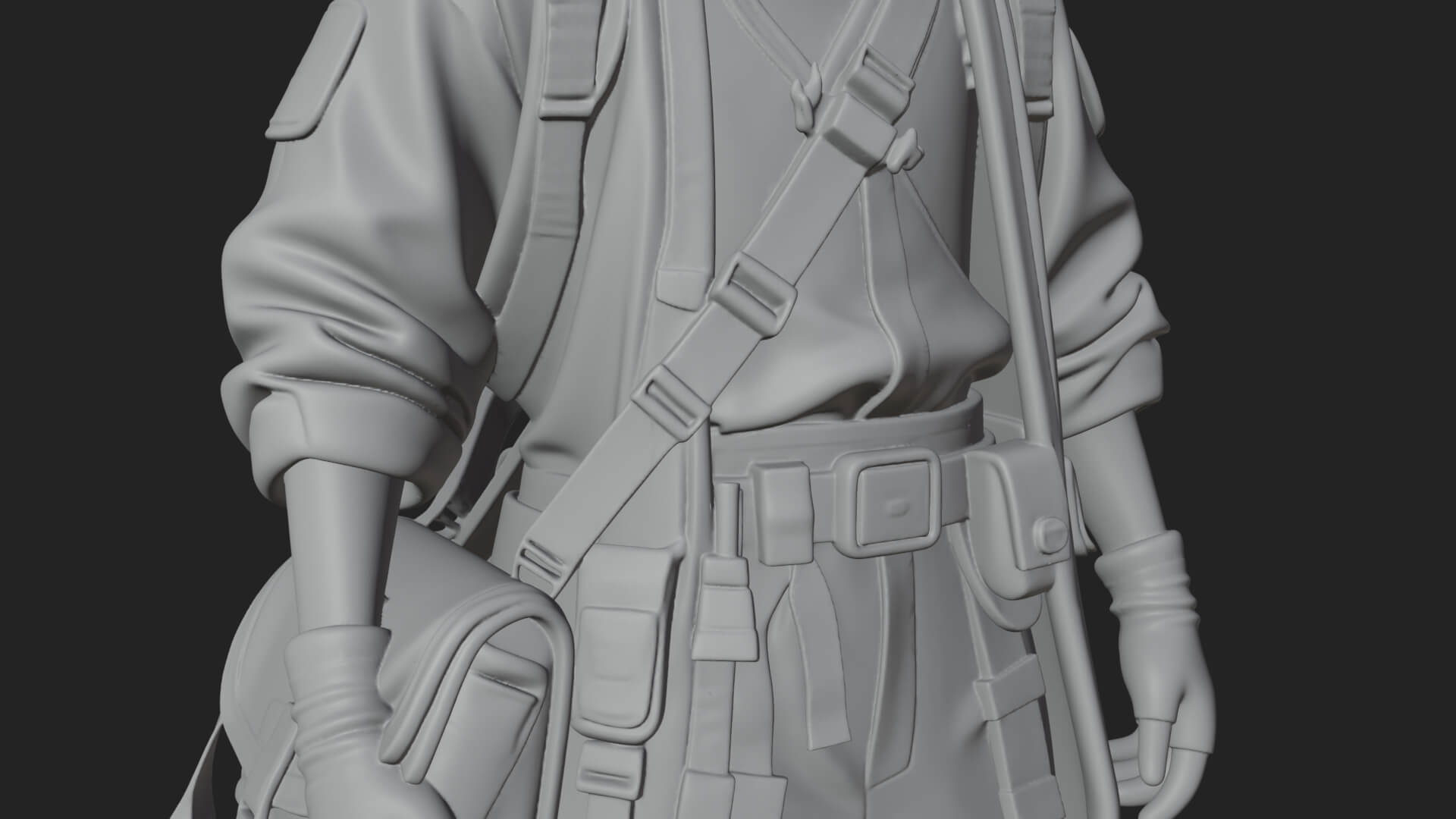 Explorer Man Statue Design 17 3D Print Model 3D Model