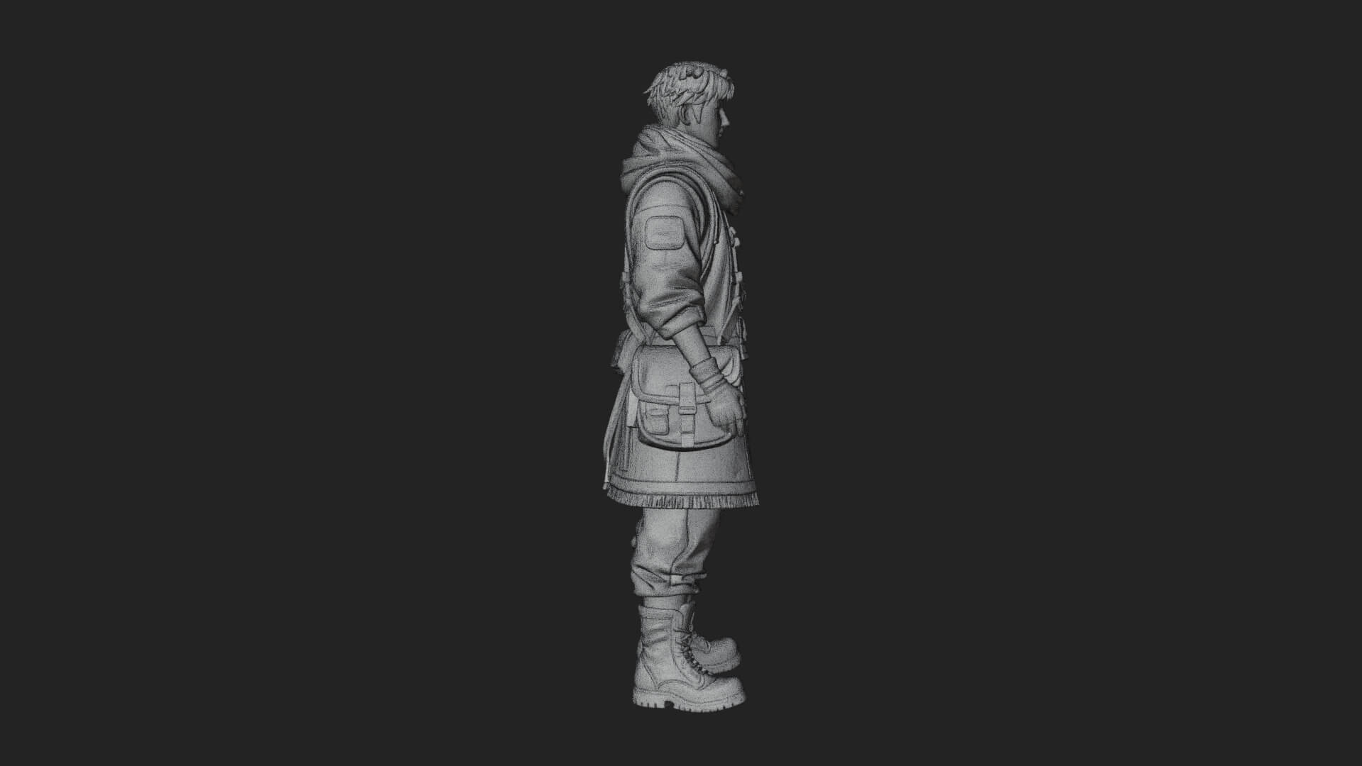 Explorer Man Statue Design 17 3D Print Model 3D Model
