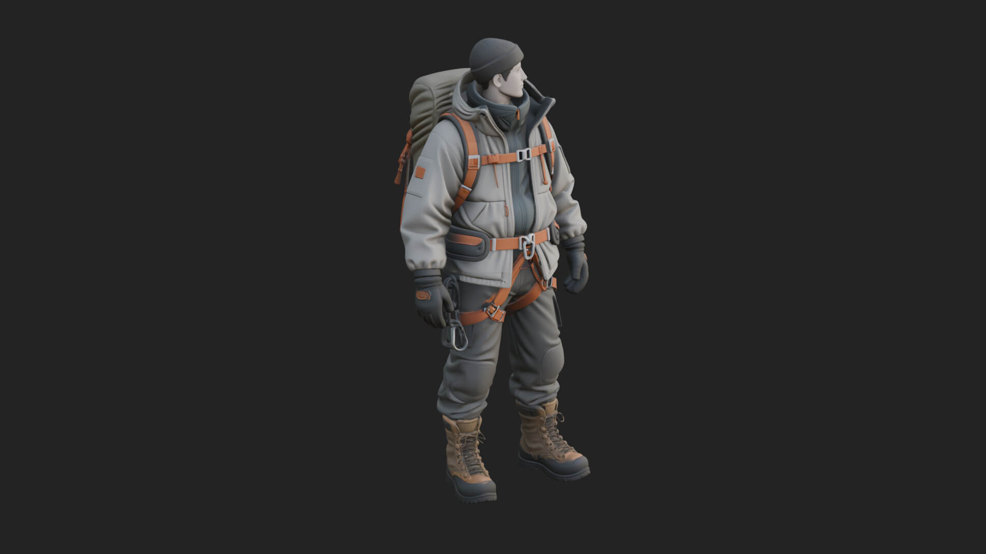 Explorer Man Statue Design 18 3D Print Model 3D Model