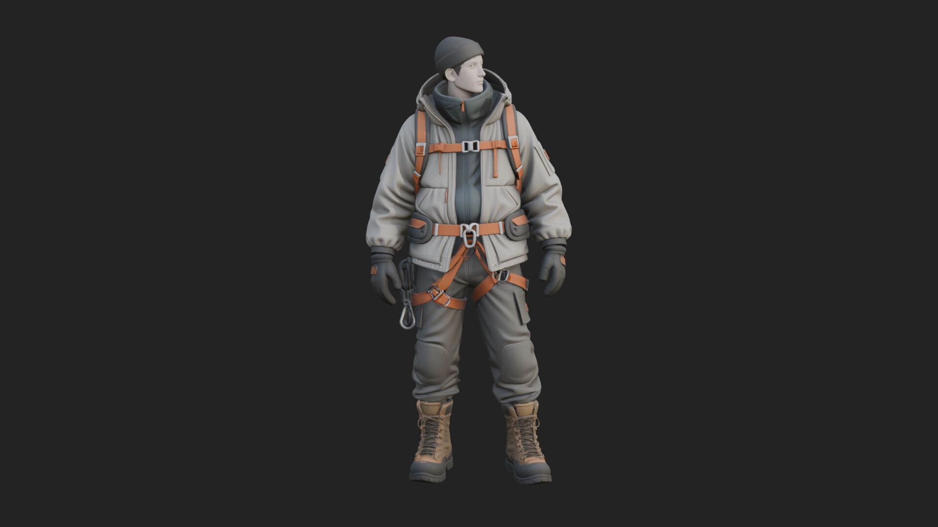 Explorer Man Statue Design 18 3D Print Model 3D Model
