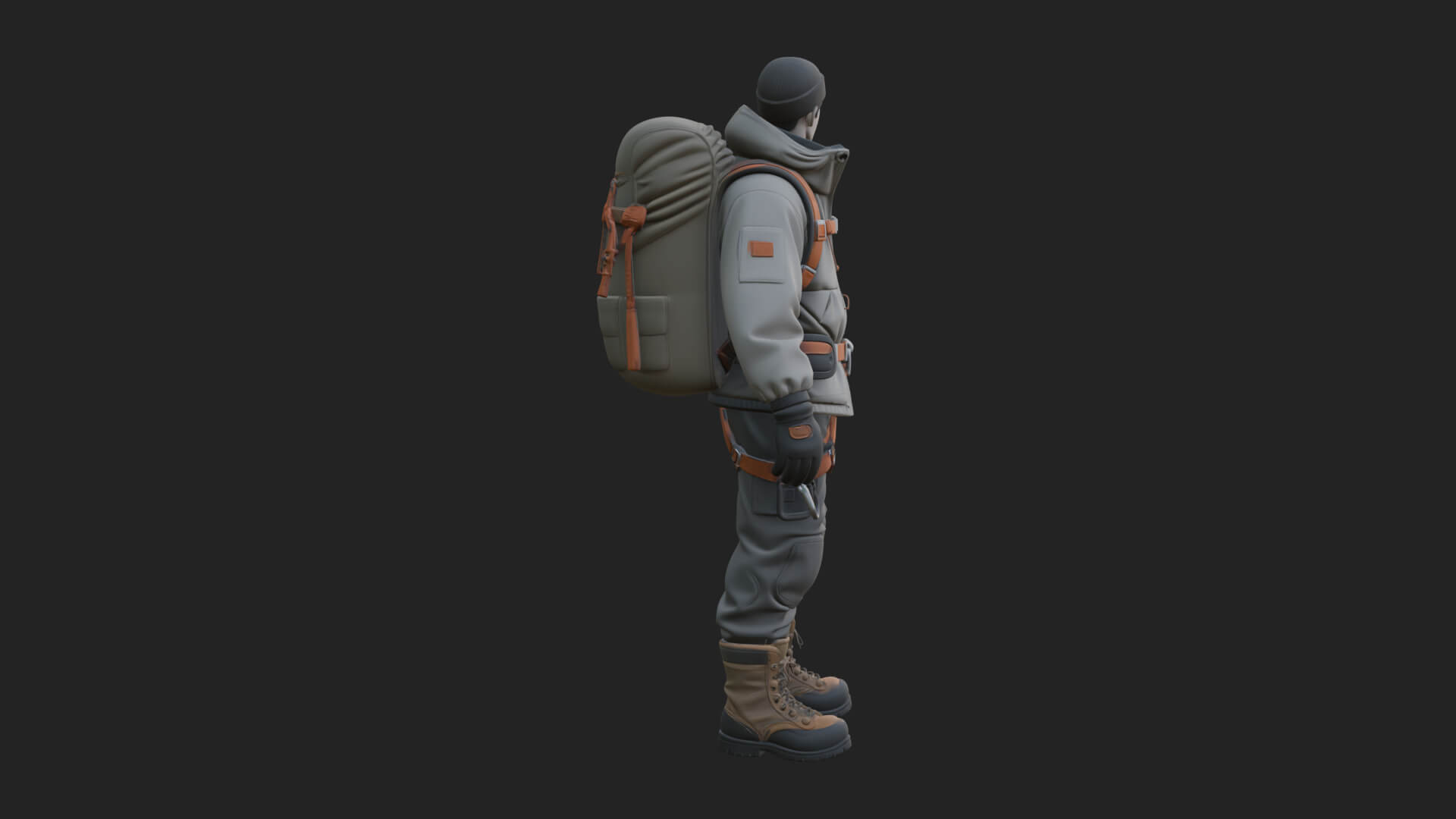 Explorer Man Statue Design 18 3D Print Model 3D Model
