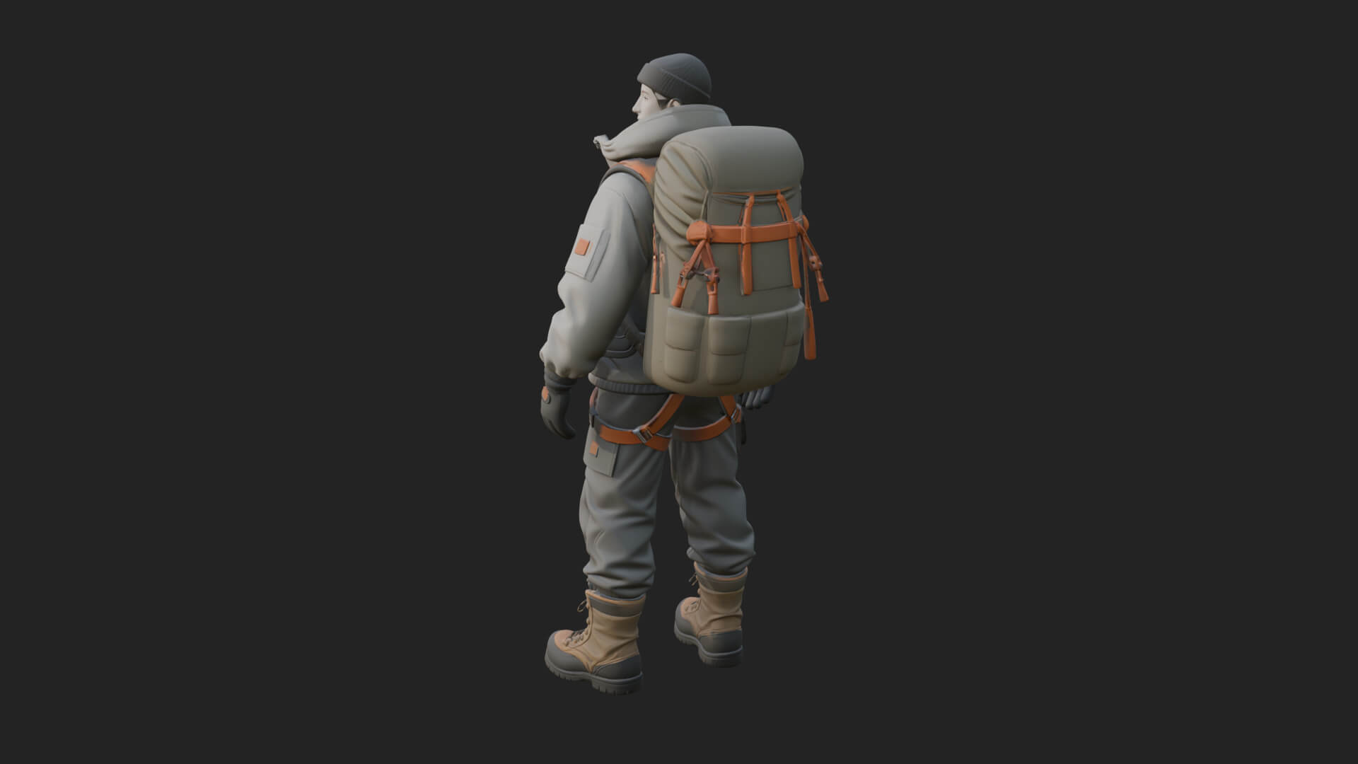 Explorer Man Statue Design 18 3D Print Model 3D Model