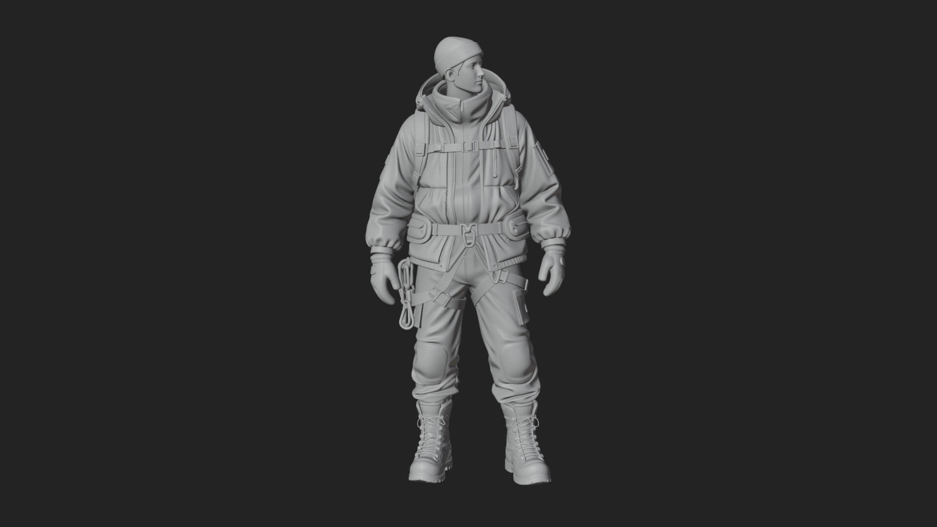 Explorer Man Statue Design 18 3D Print Model 3D Model