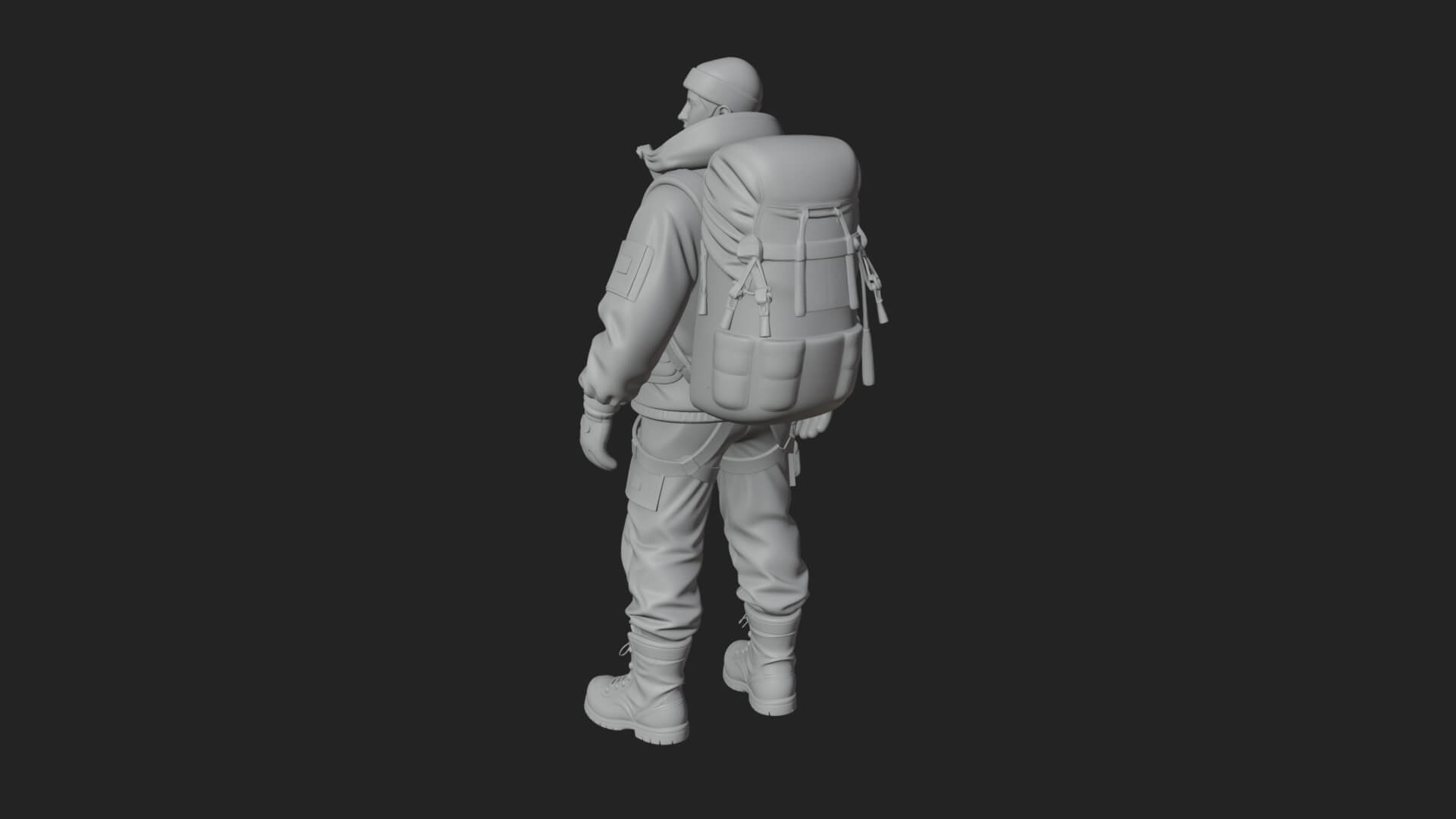 Explorer Man Statue Design 18 3D Print Model 3D Model