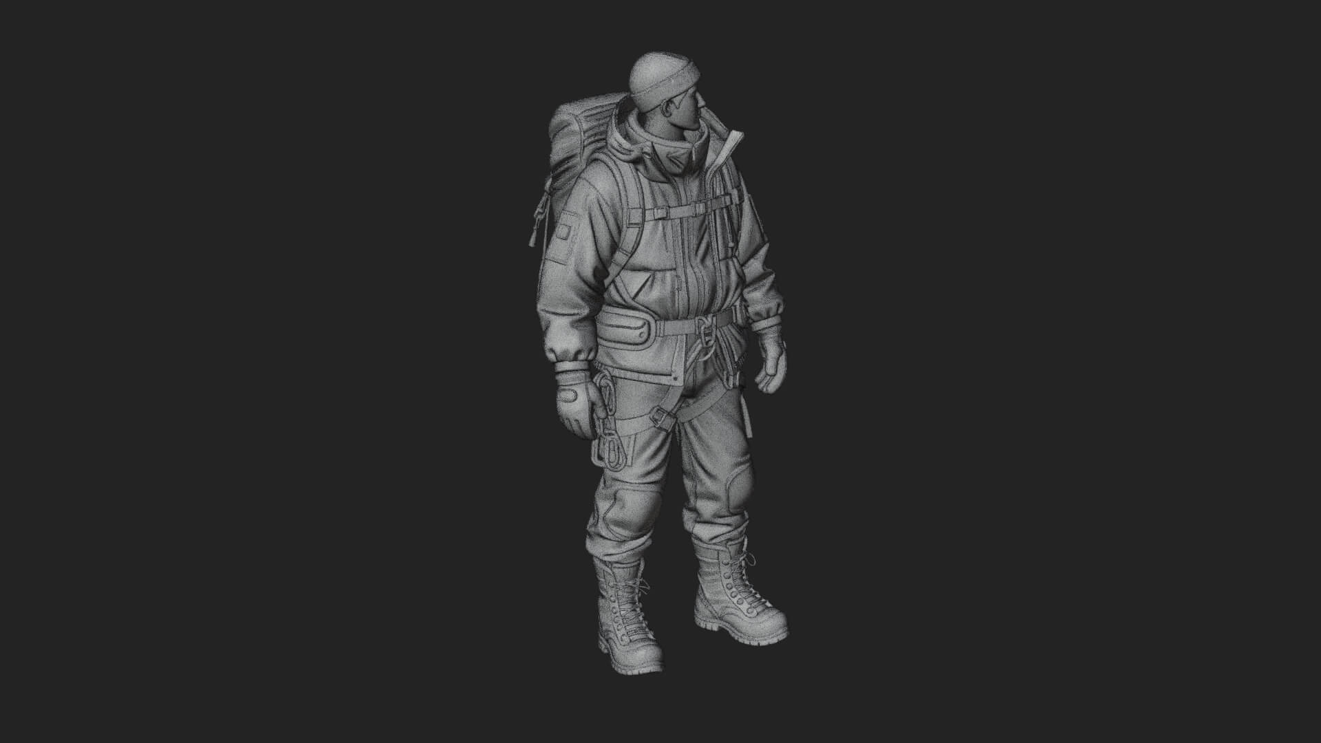 Explorer Man Statue Design 18 3D Print Model 3D Model
