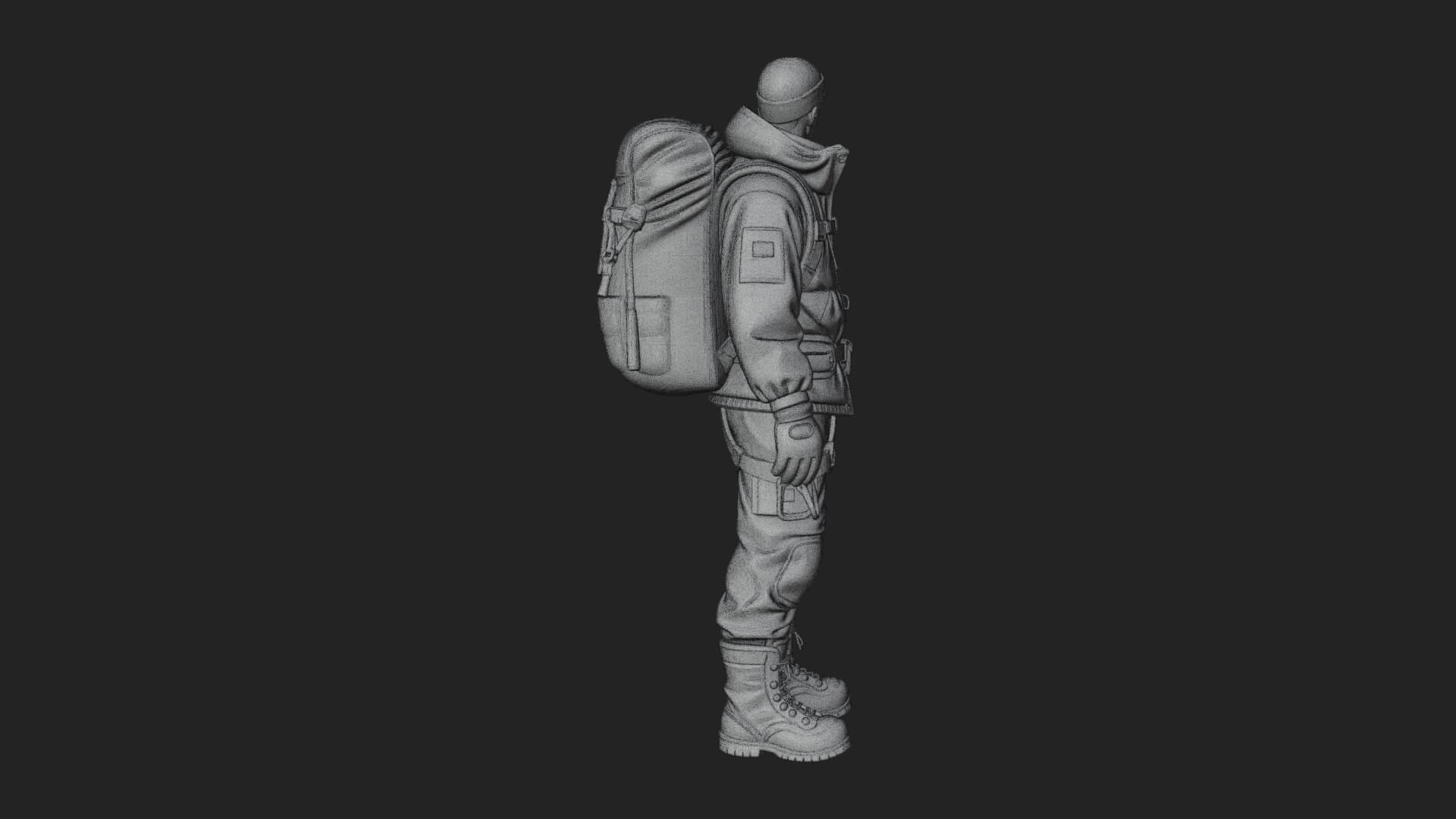 Explorer Man Statue Design 18 3D Print Model 3D Model