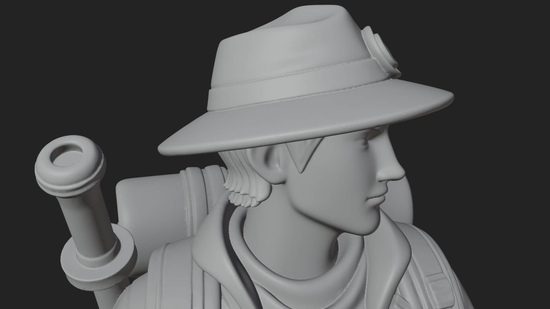 Explorer Man Statue Design 19 3D Print Model 3D Model