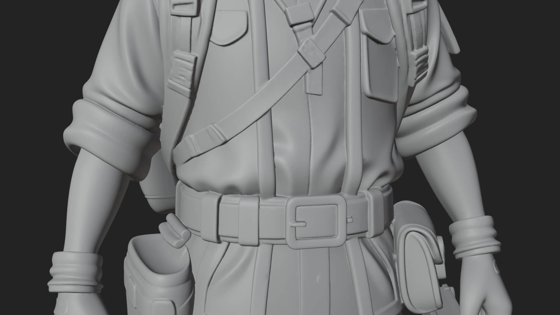 Explorer Man Statue Design 19 3D Print Model 3D Model