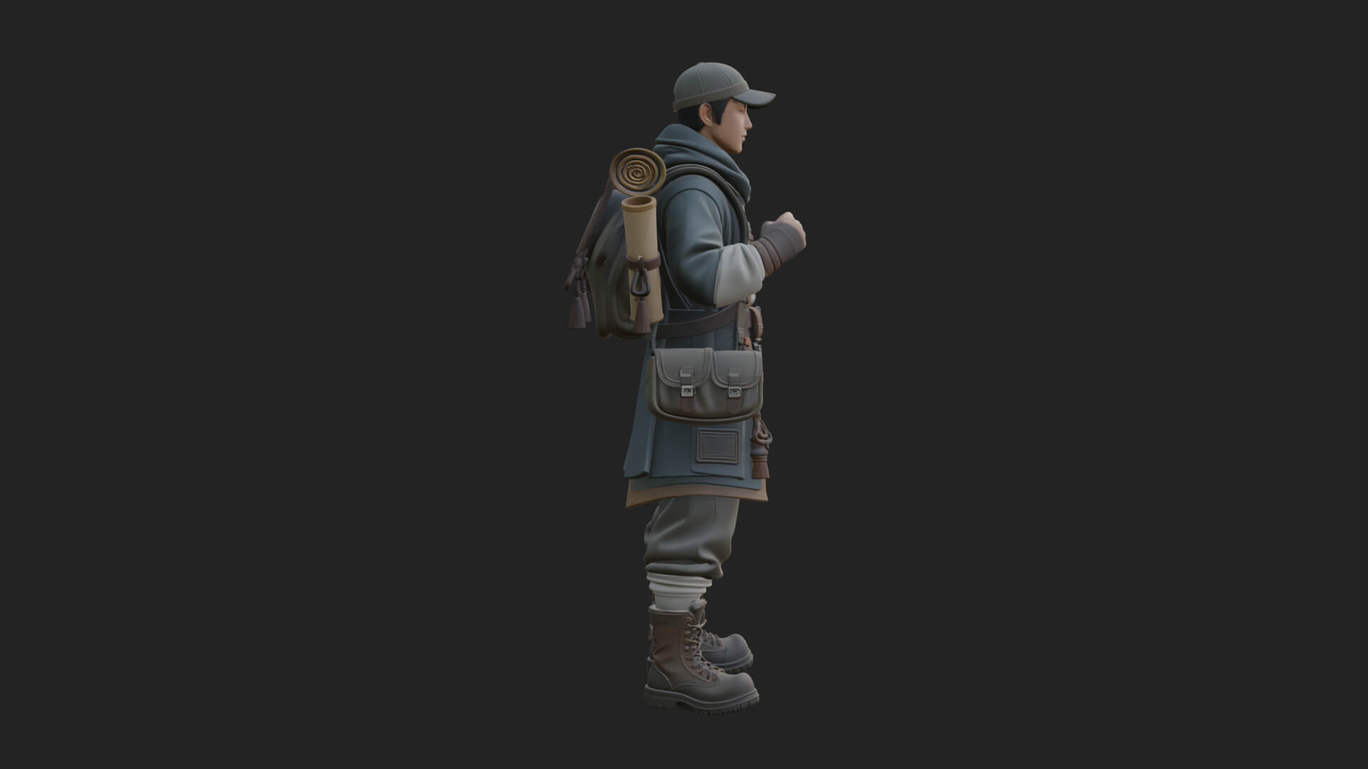 Explorer Man Statue Design 20 3D Print Model 3D Model