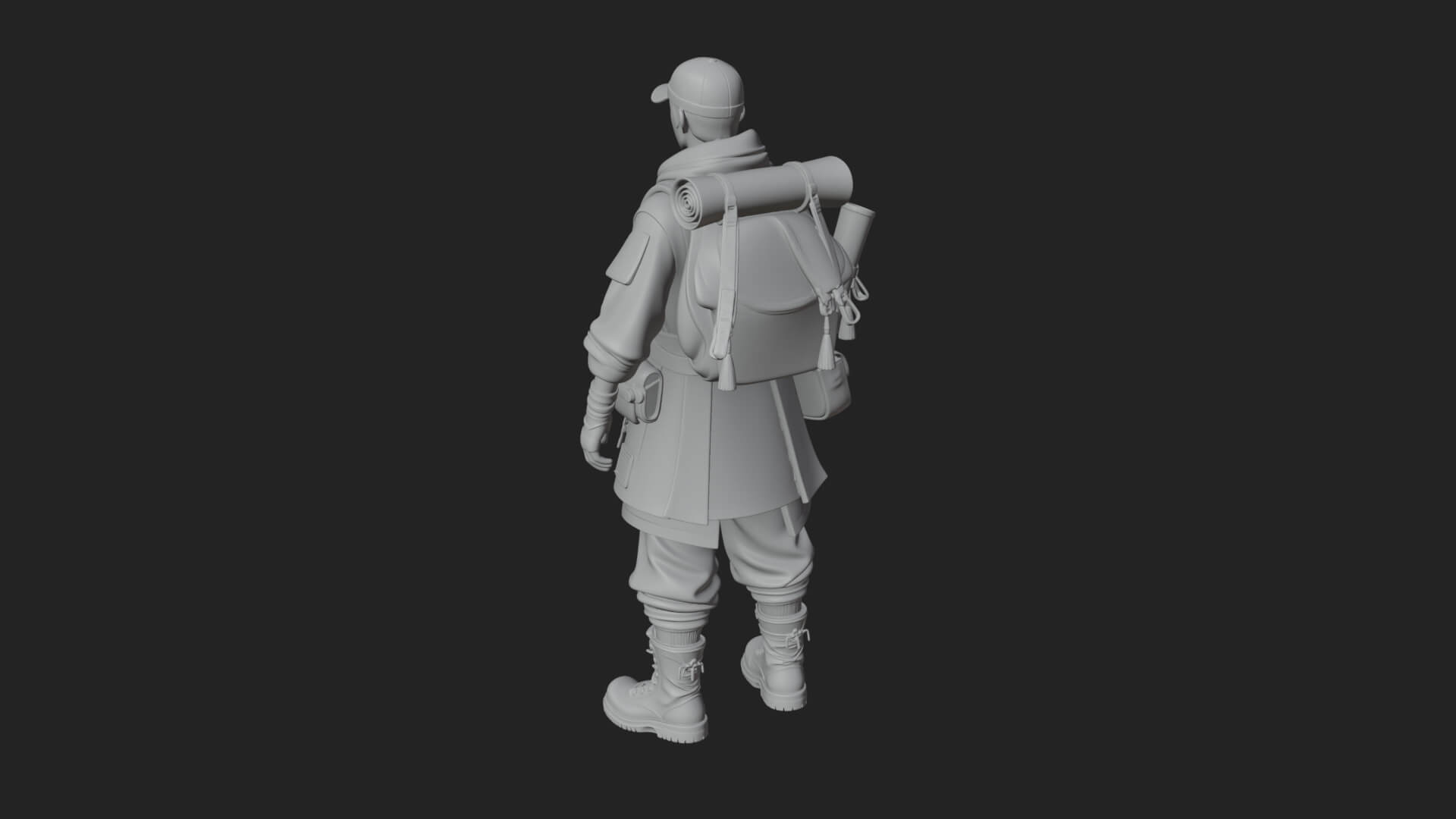 Explorer Man Statue Design 20 3D Print Model 3D Model