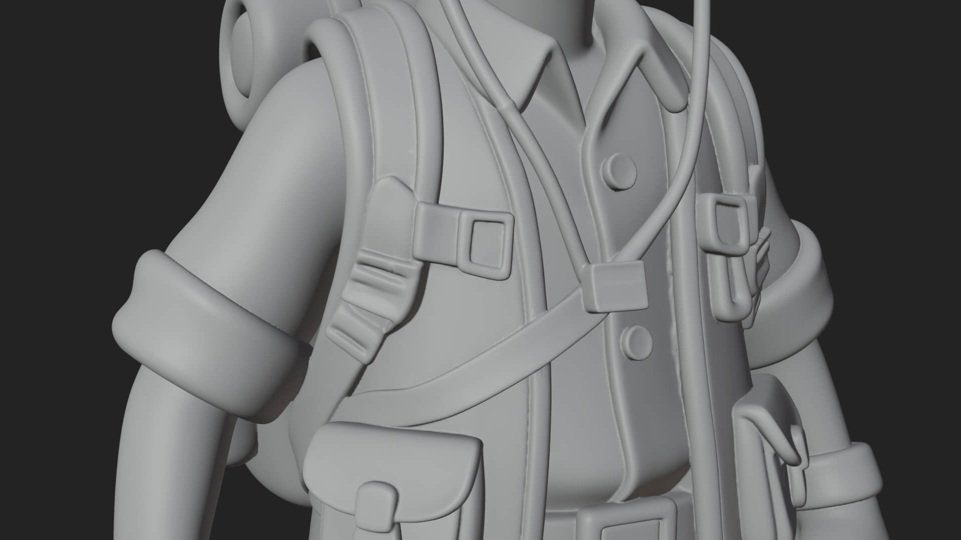 Explorer Man Statue Design 21 3D Print Model 3D Model