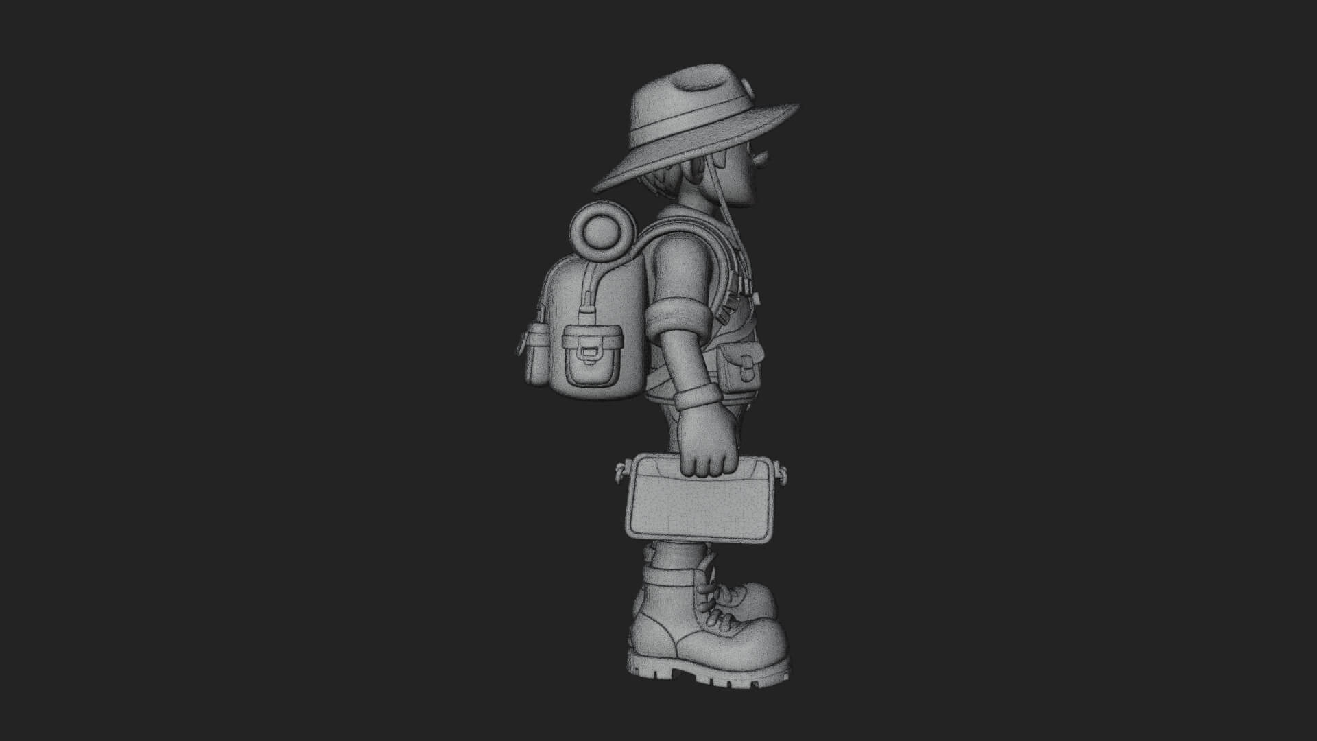 Explorer Man Statue Design 21 3D Print Model 3D Model