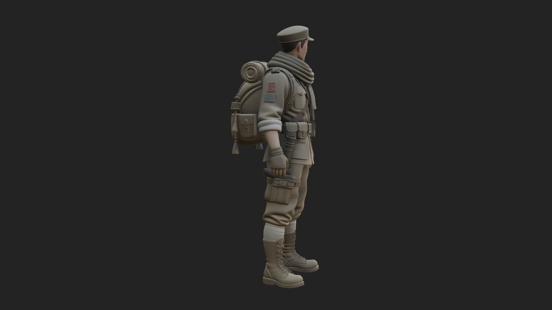 Explorer Man Statue Design 22 3D Print Model 3D Model