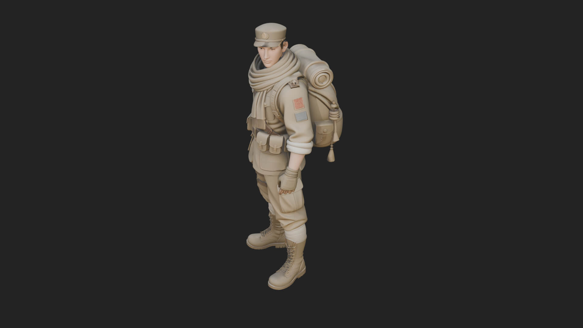 Explorer Man Statue Design 22 3D Print Model 3D Model