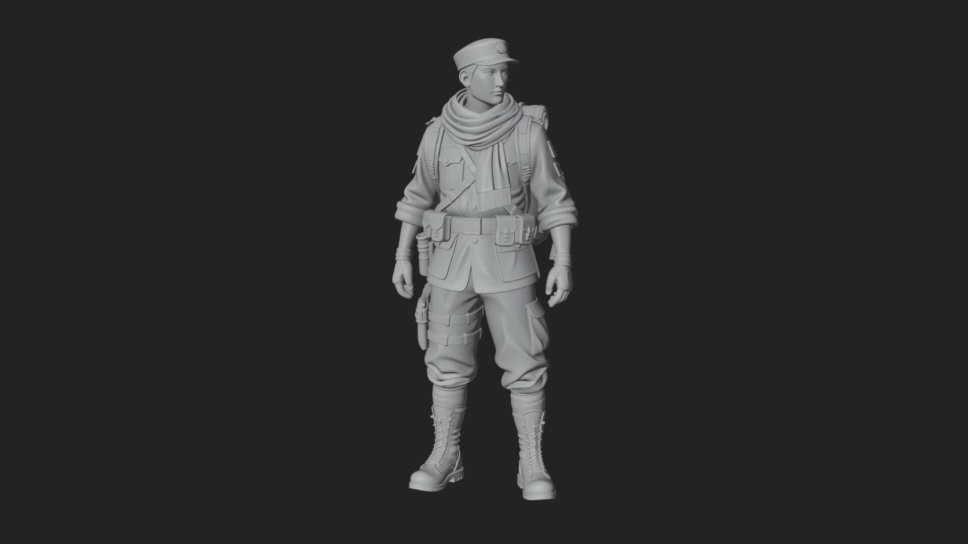 Explorer Man Statue Design 22 3D Print Model 3D Model