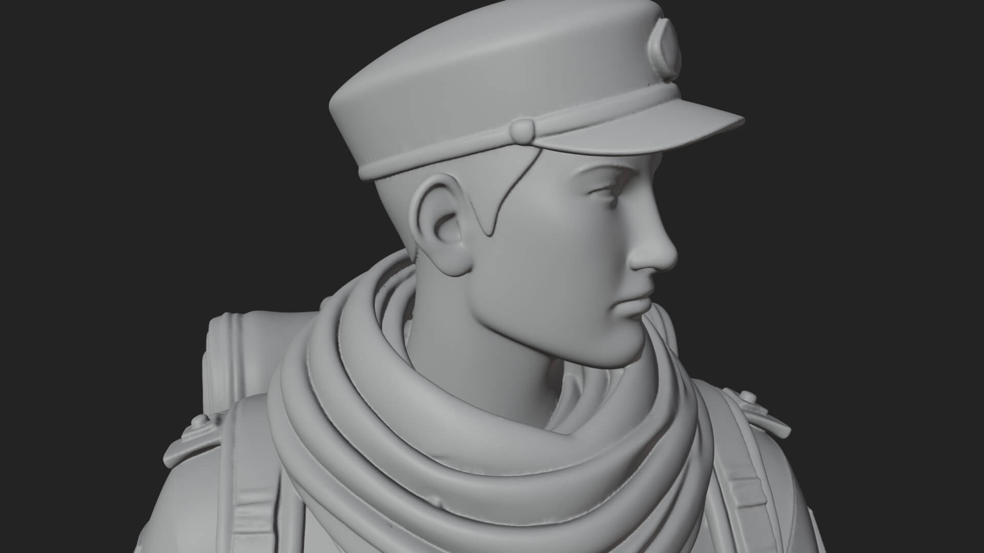 Explorer Man Statue Design 22 3D Print Model 3D Model