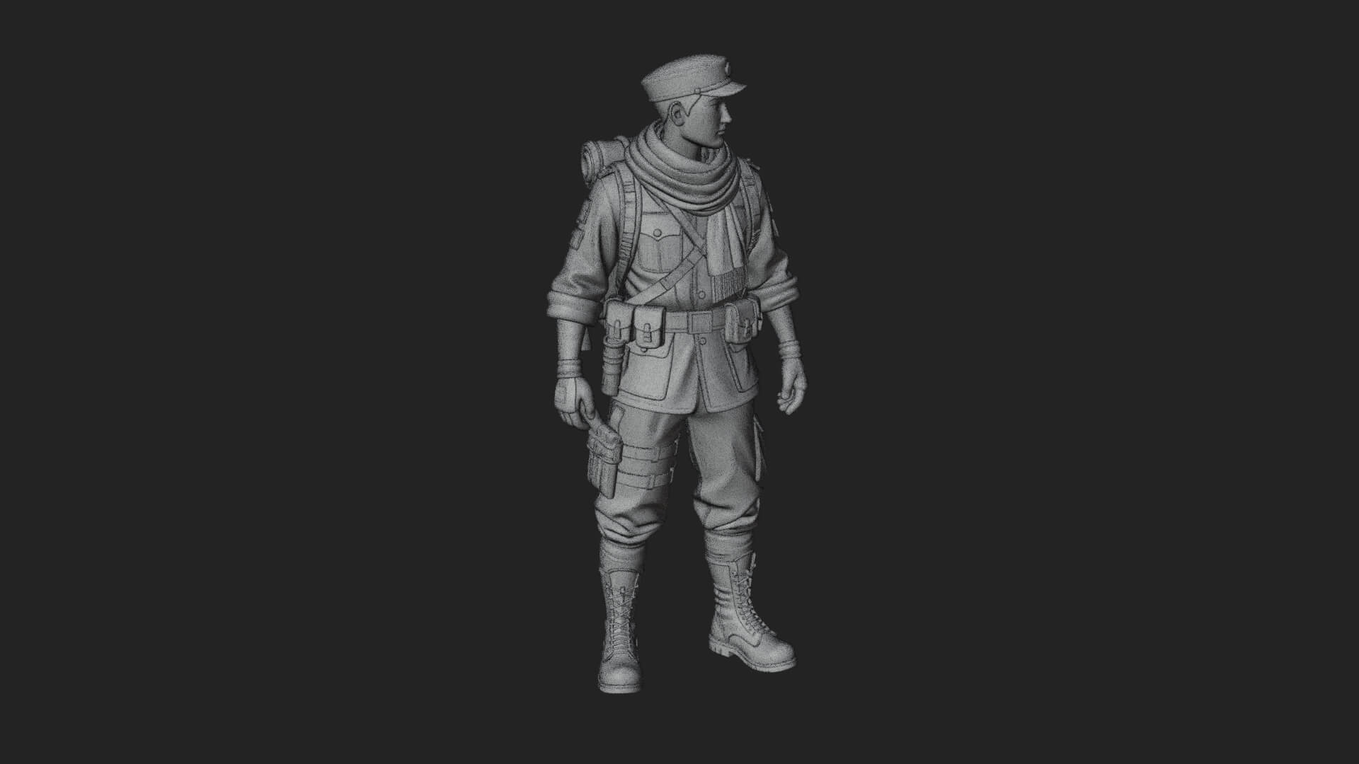 Explorer Man Statue Design 22 3D Print Model 3D Model