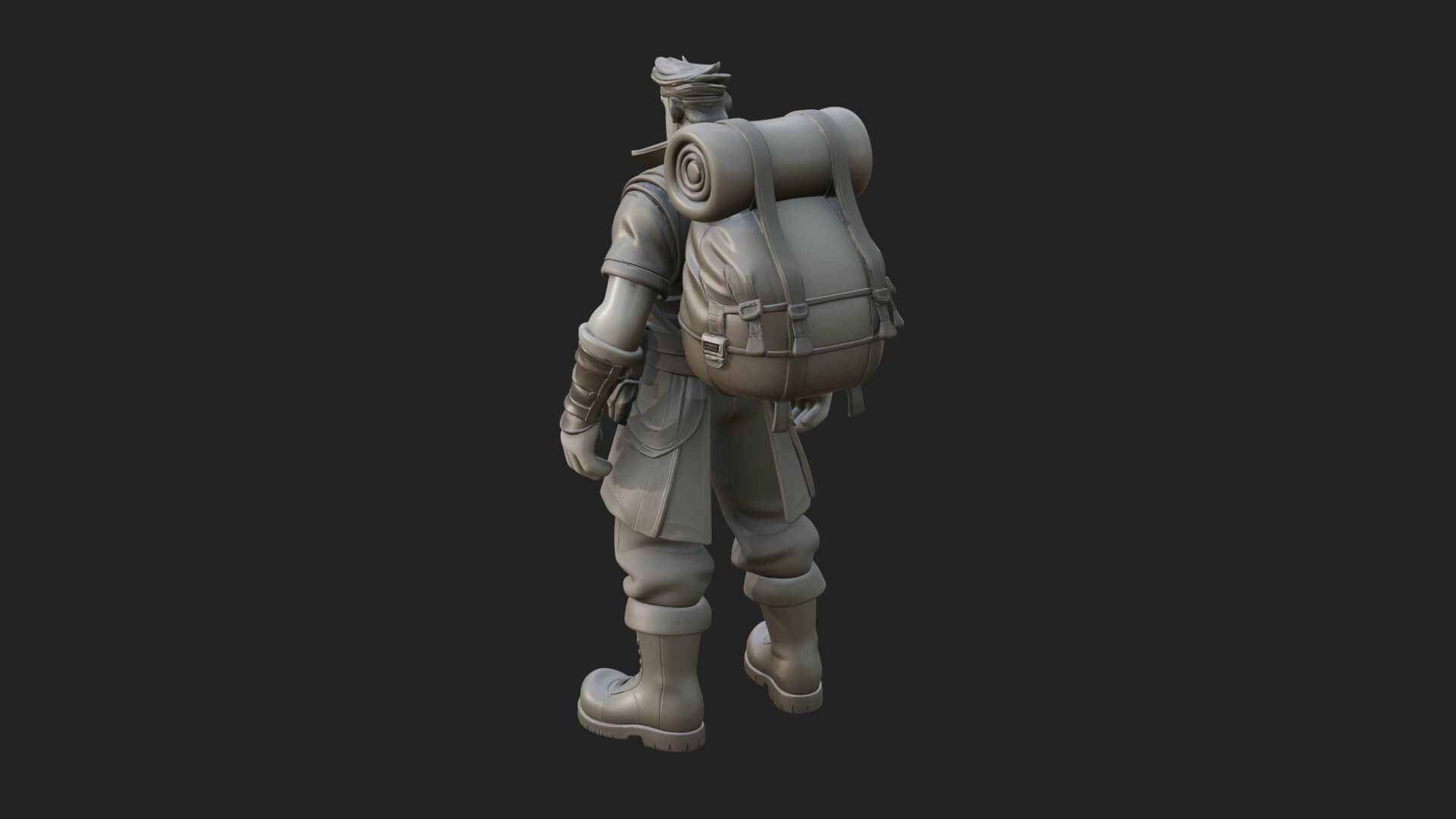 Explorer Man Statue Design 23 3D Print Model 3D Model