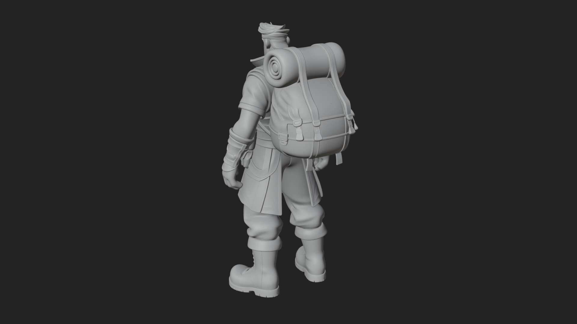 Explorer Man Statue Design 23 3D Print Model 3D Model