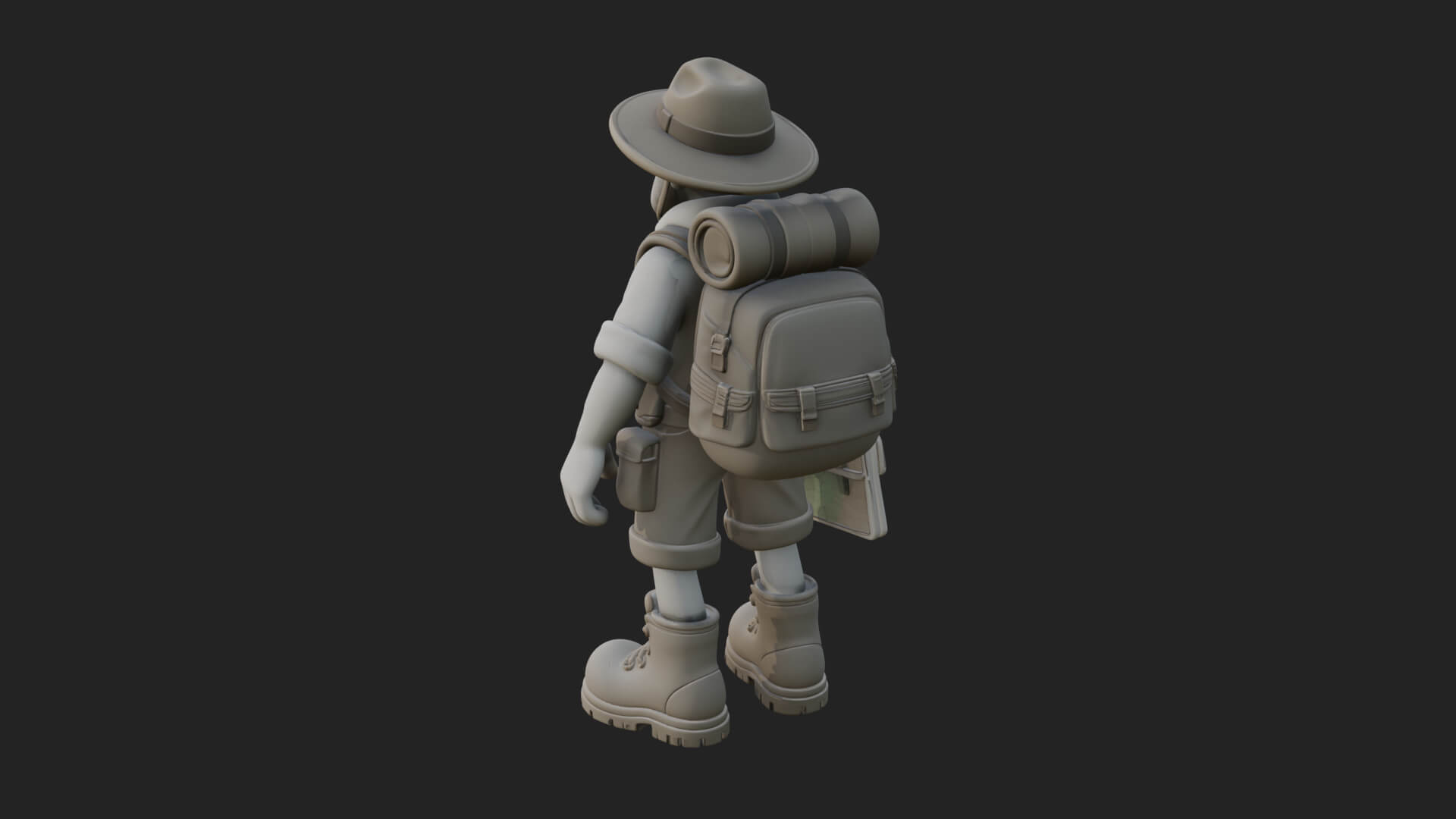 Explorer Man Statue Design 24 3D Print Model 3D Model