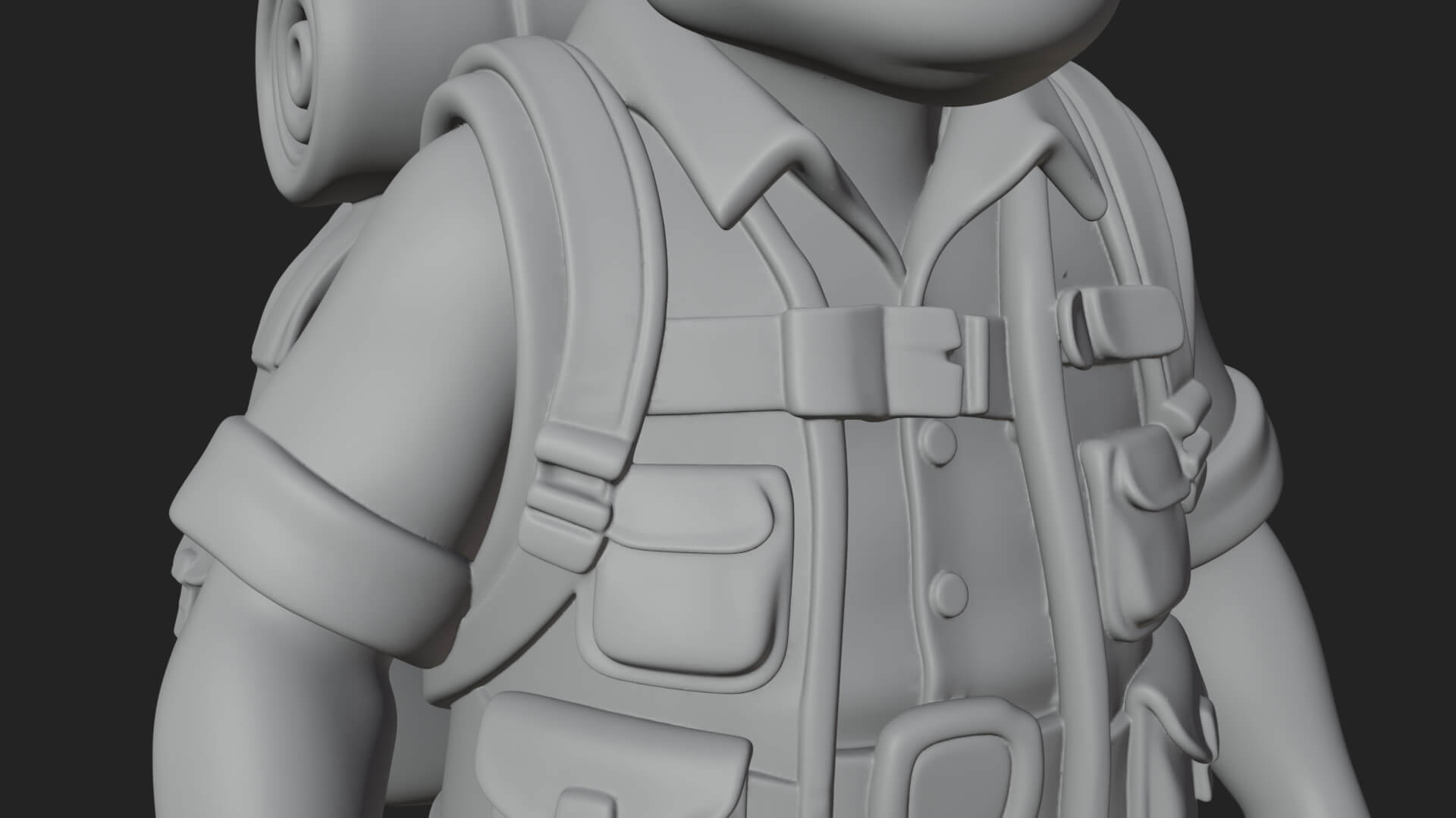 Explorer Man Statue Design 25 3D Print Model 3D Model
