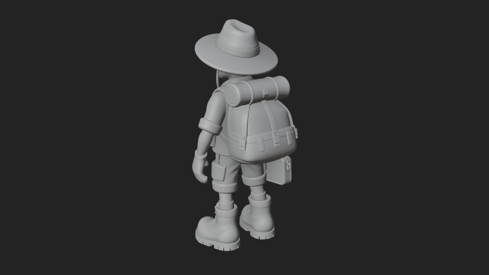 Explorer Man Statue Design 26 3D Print Model 3D Model