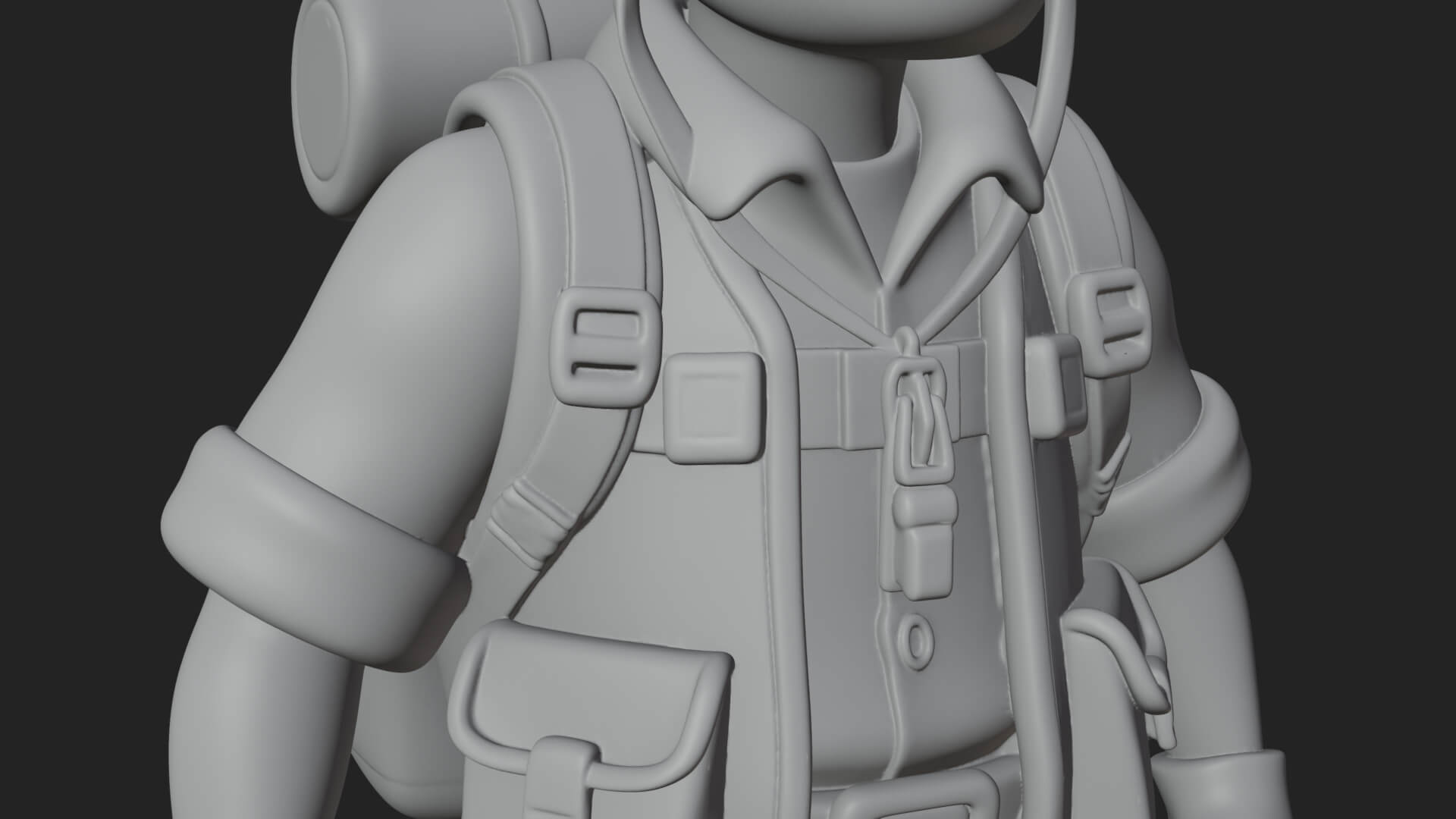 Explorer Man Statue Design 26 3D Print Model 3D Model