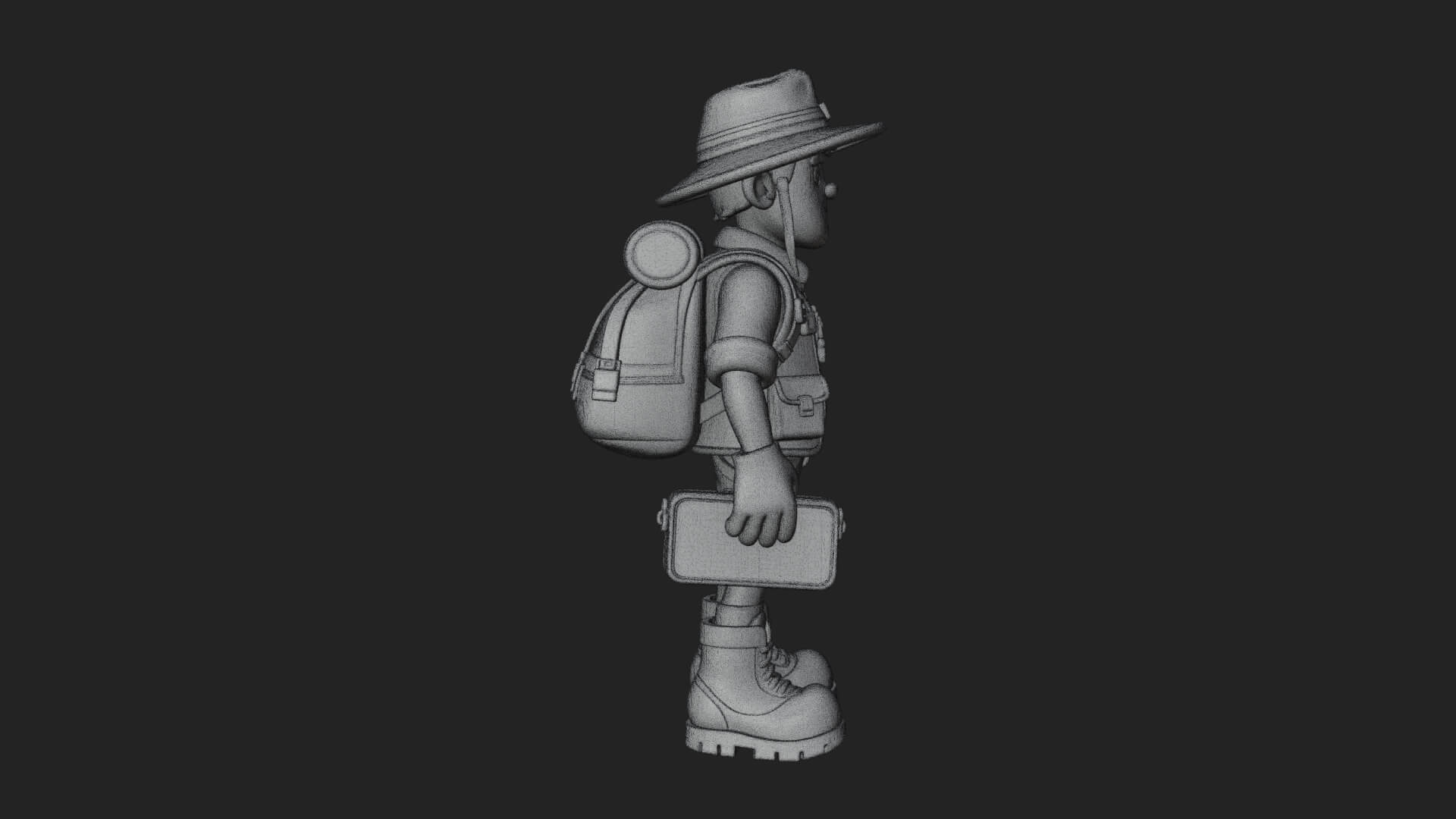 Explorer Man Statue Design 26 3D Print Model 3D Model
