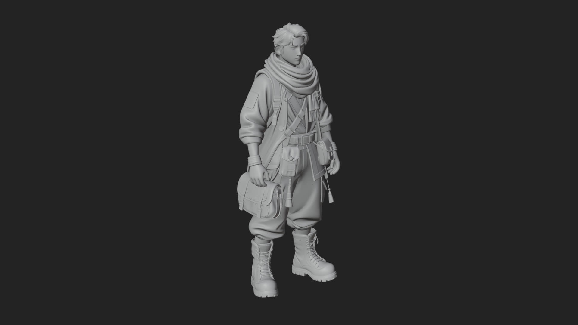 Explorer Man Statue Design 27 3D Print Model 3D Model