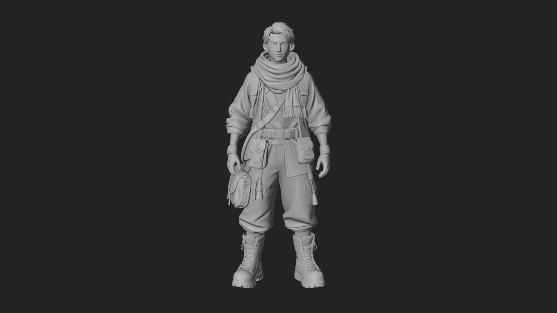 Explorer Man Statue Design 27 3D Print Model 3D Model