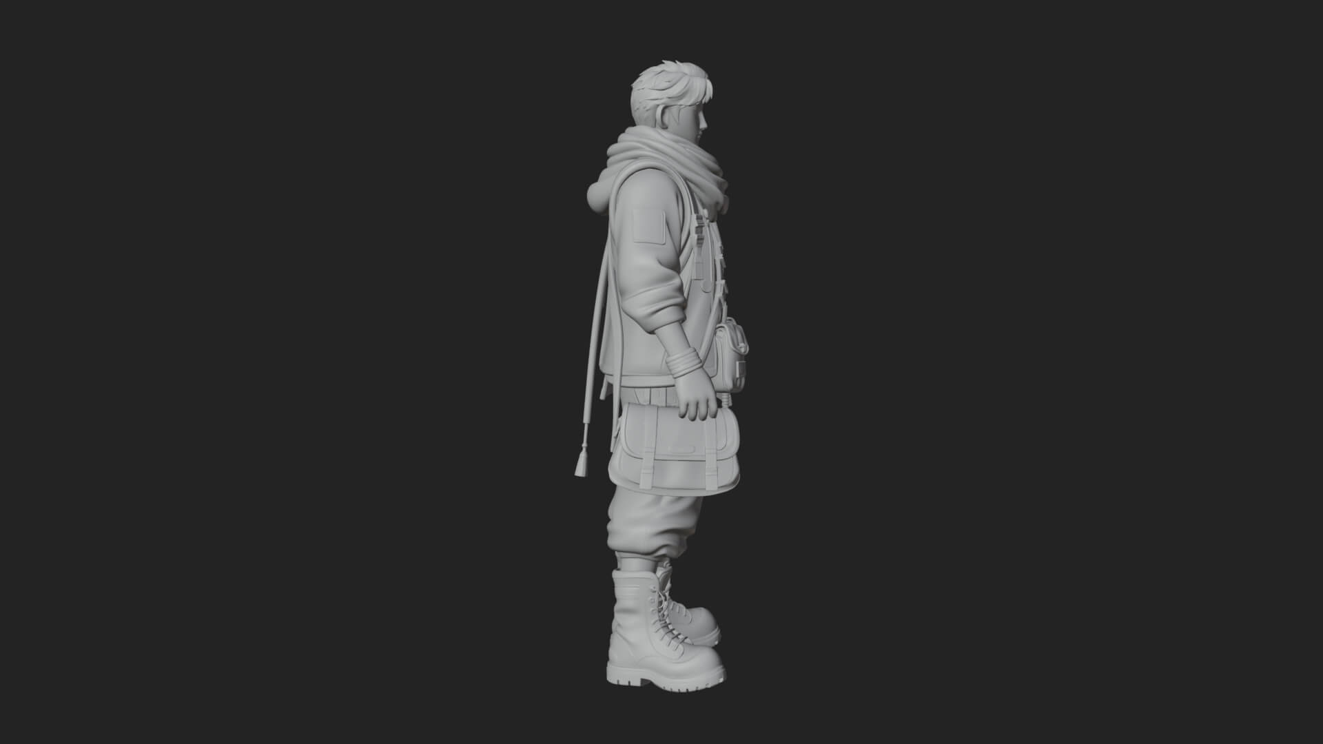 Explorer Man Statue Design 27 3D Print Model 3D Model
