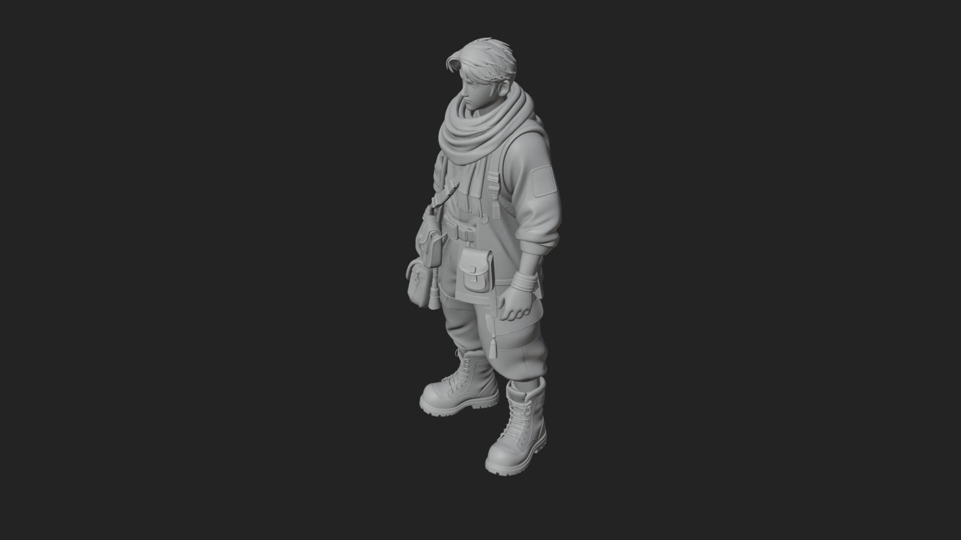 Explorer Man Statue Design 27 3D Print Model 3D Model