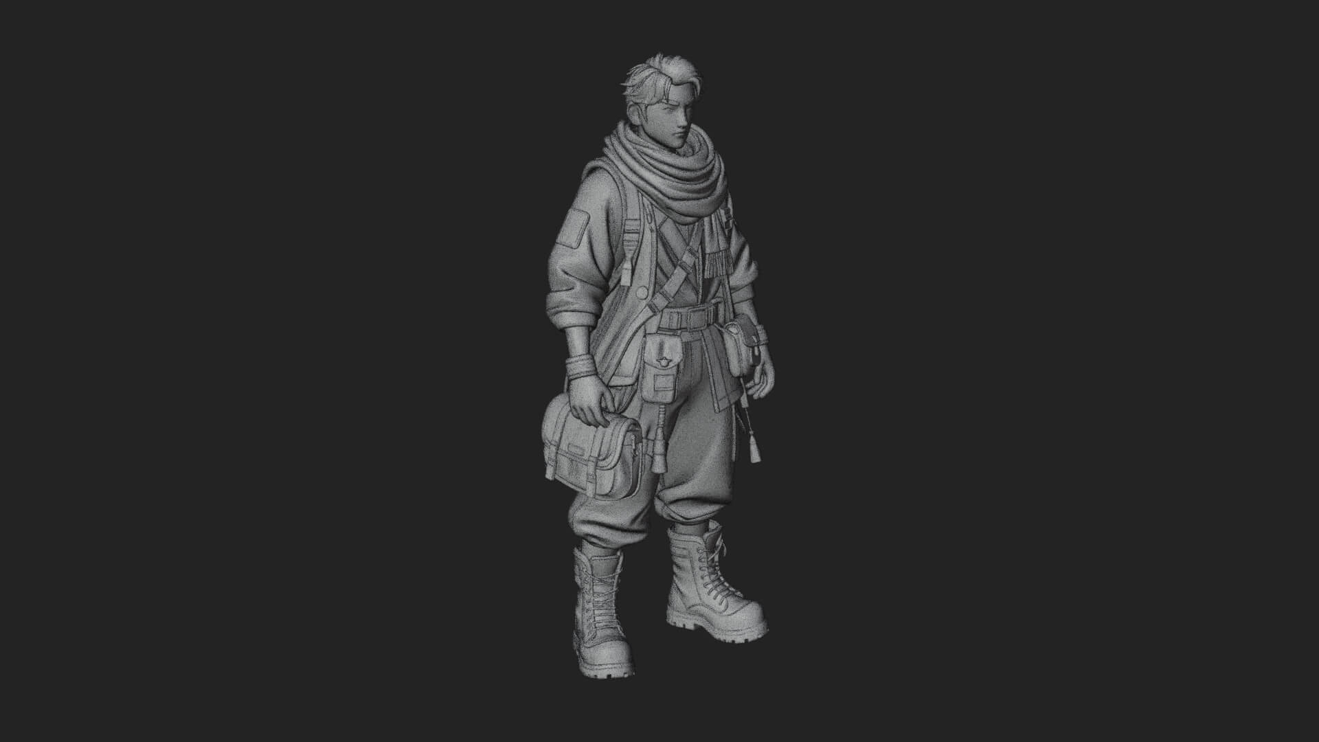 Explorer Man Statue Design 27 3D Print Model 3D Model