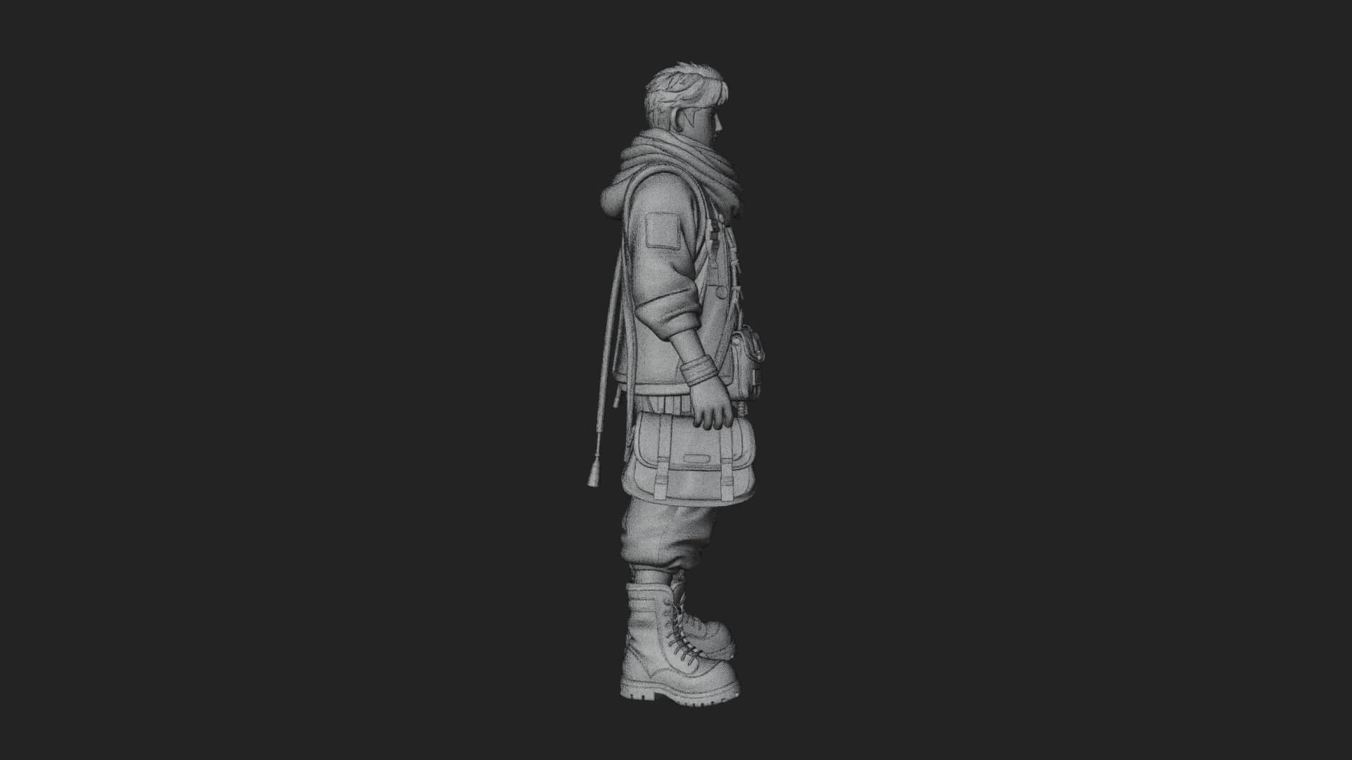 Explorer Man Statue Design 27 3D Print Model 3D Model