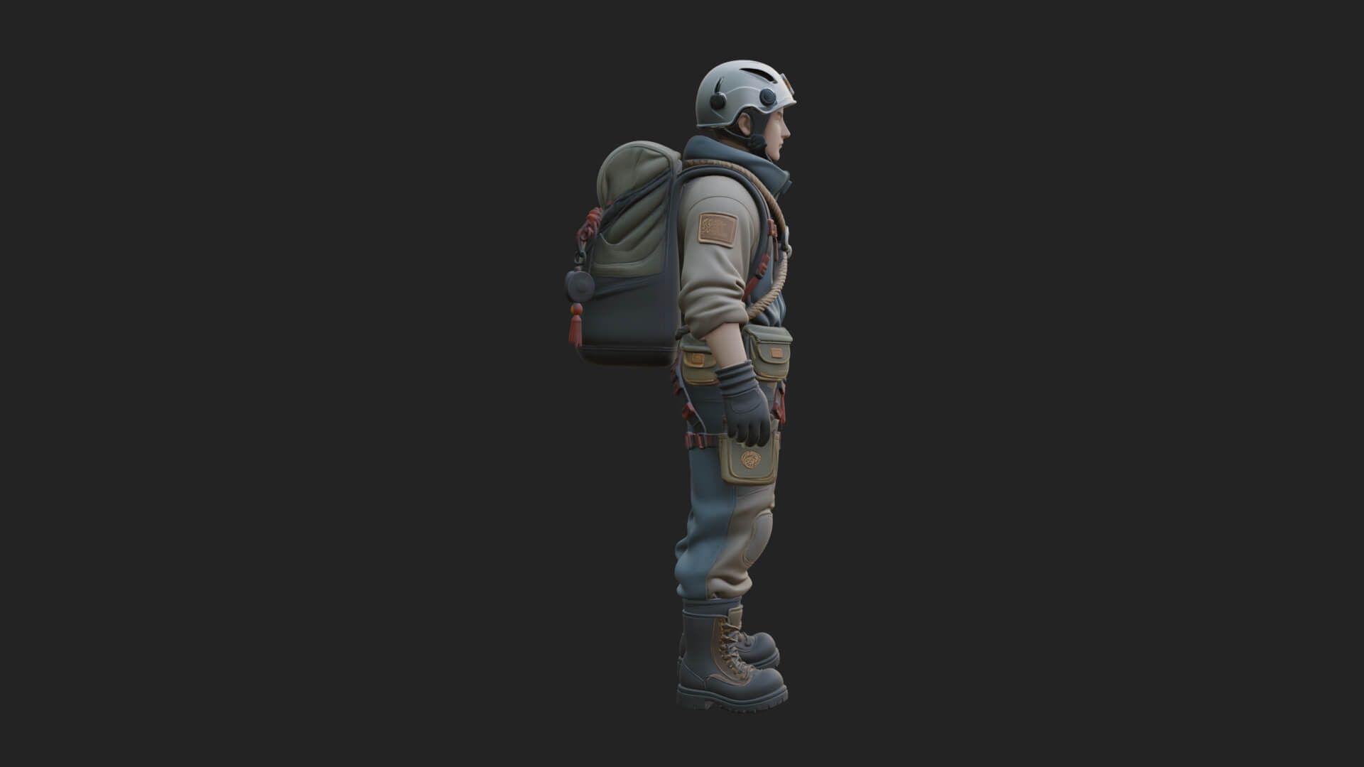 Explorer Man Statue Design 28 3D Print Model 3D Model