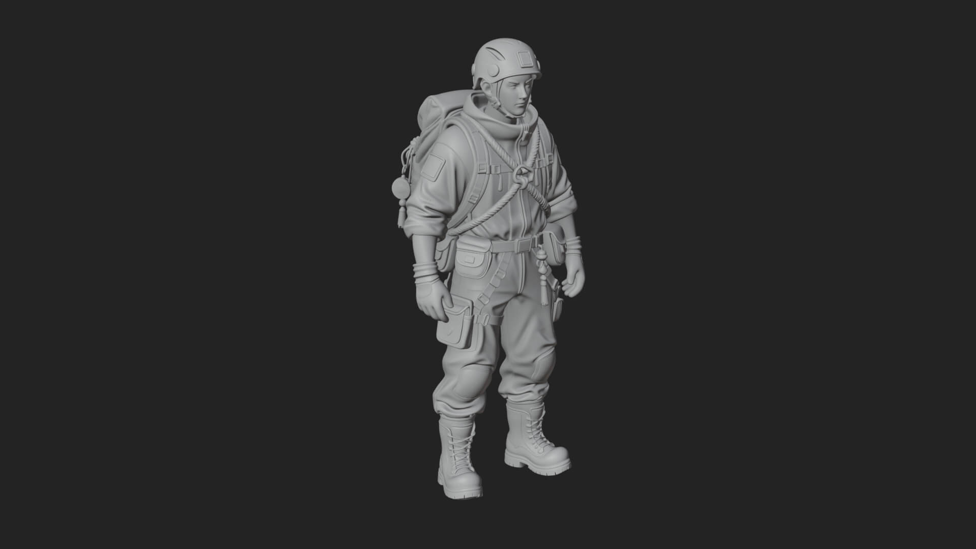Explorer Man Statue Design 28 3D Print Model 3D Model
