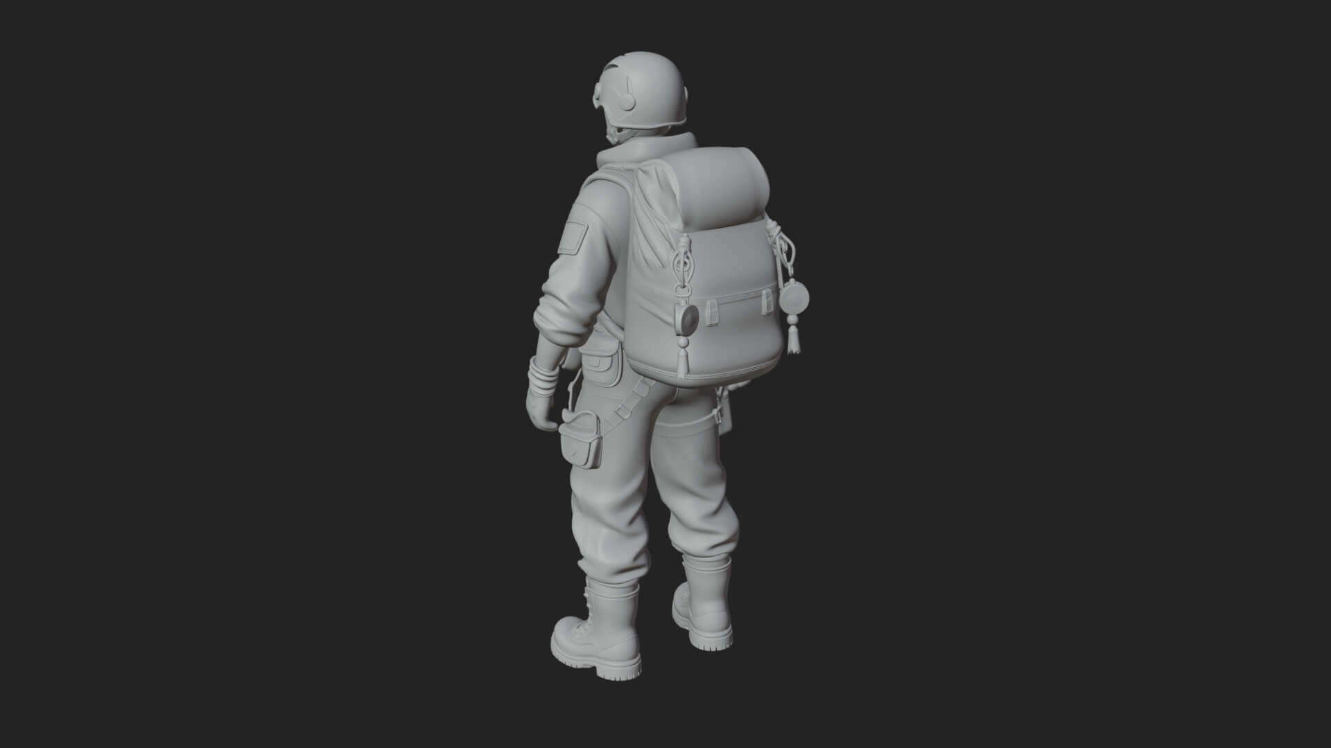 Explorer Man Statue Design 28 3D Print Model 3D Model