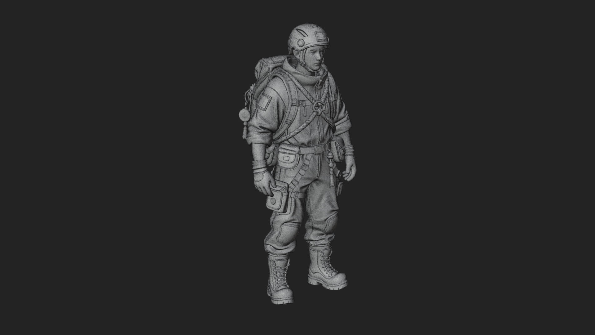 Explorer Man Statue Design 28 3D Print Model 3D Model
