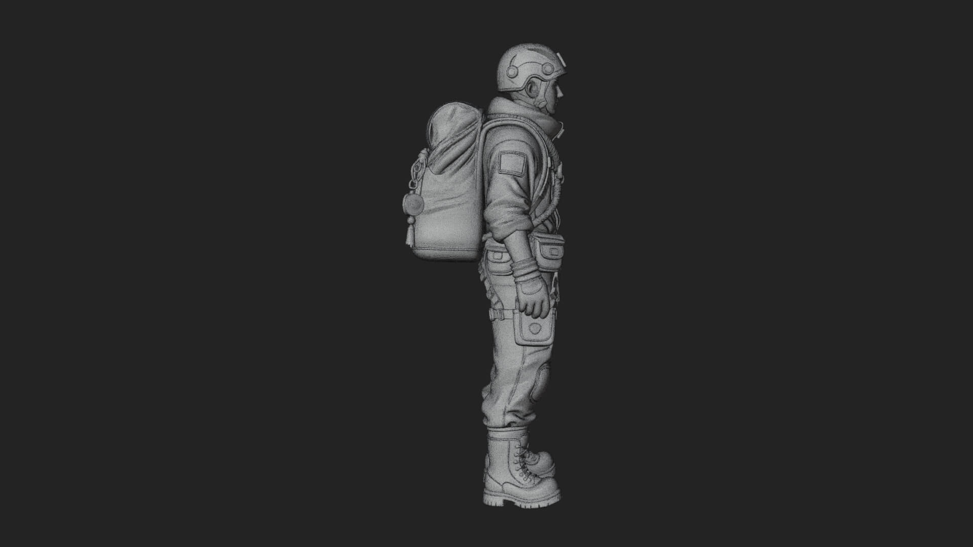 Explorer Man Statue Design 28 3D Print Model 3D Model