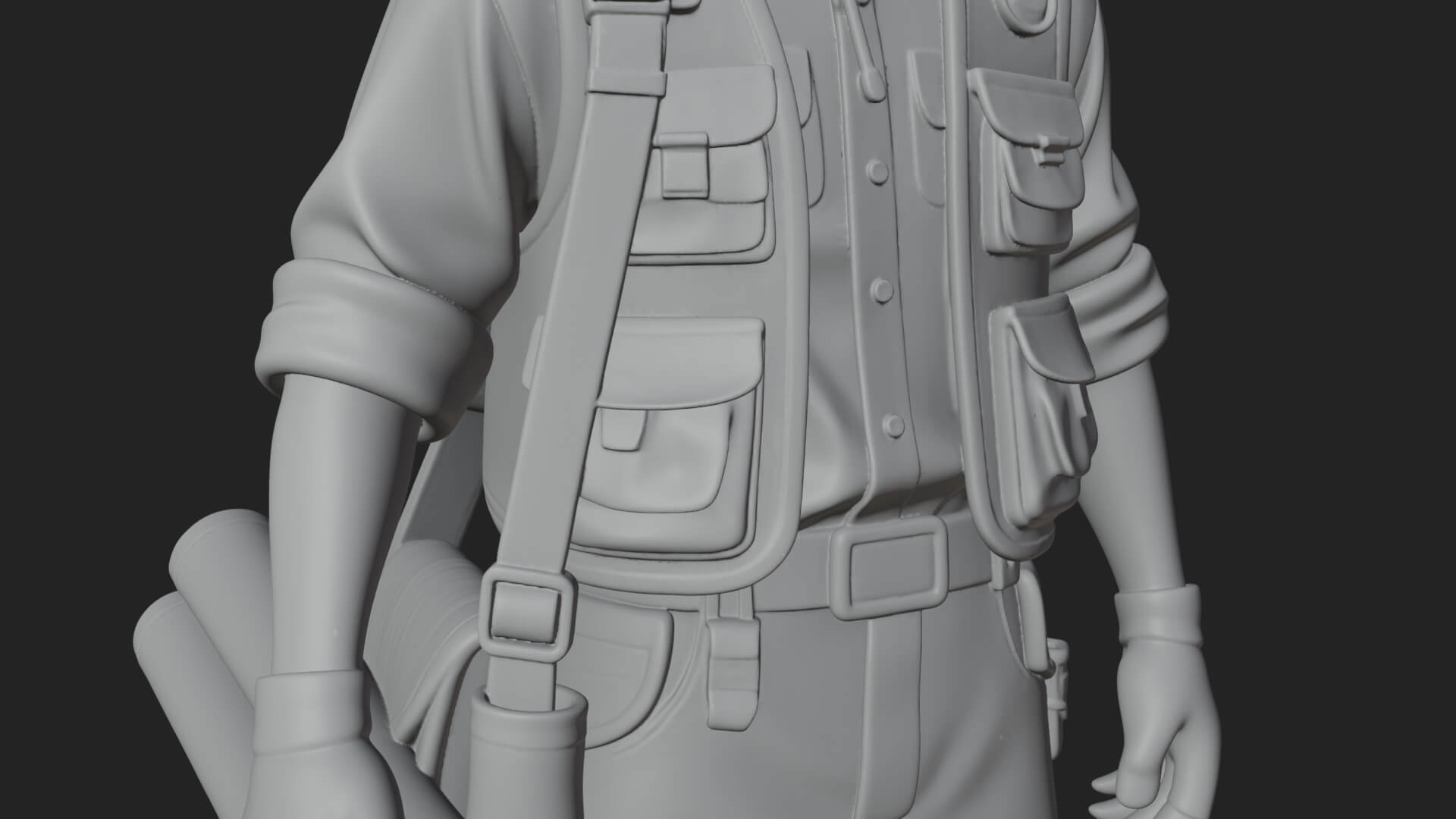 Explorer Man Statue Design 29 3D Print Model 3D Model