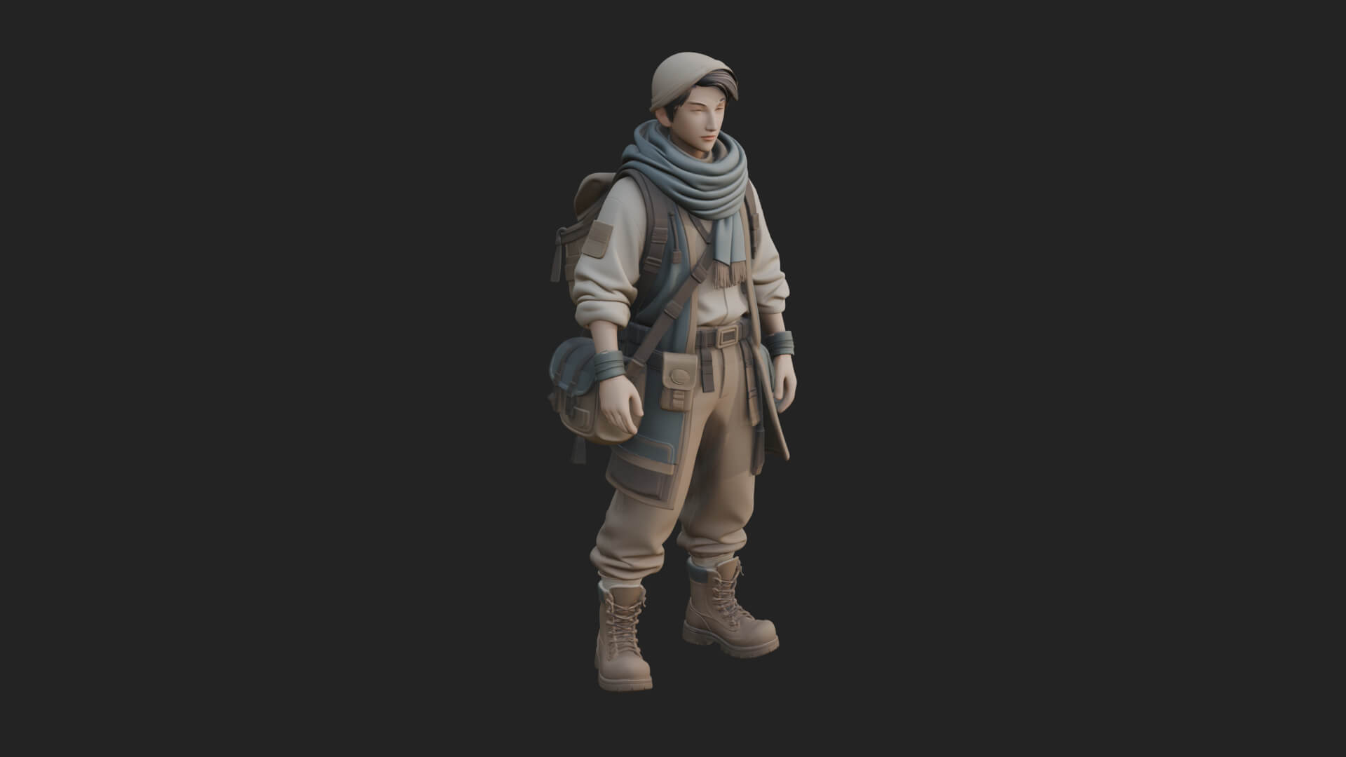 Explorer Man Statue Design 30 3D Print Model 3D Model