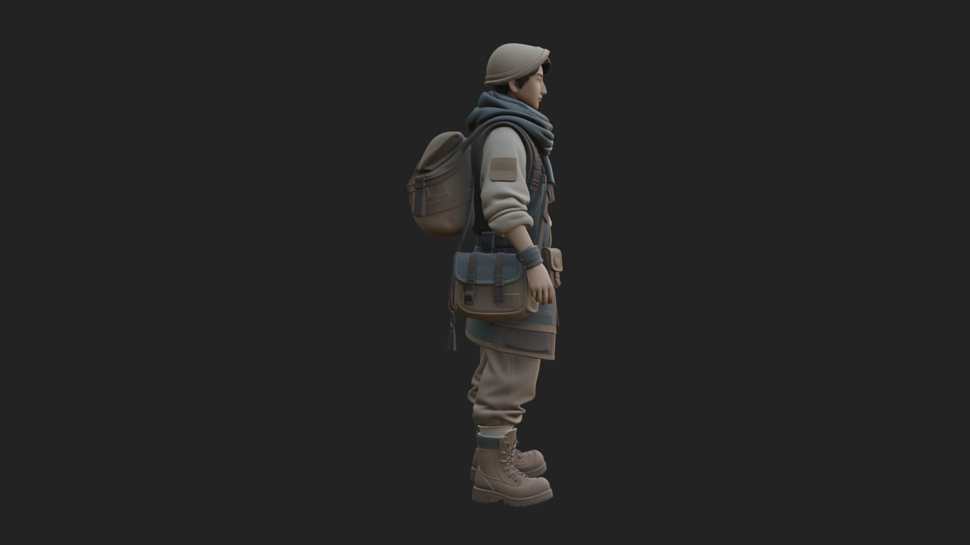 Explorer Man Statue Design 30 3D Print Model 3D Model