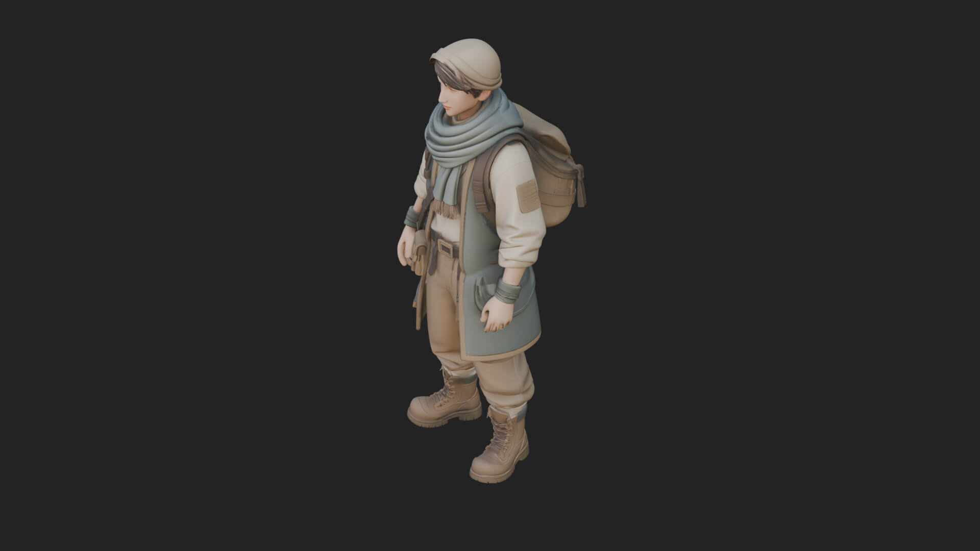 Explorer Man Statue Design 30 3D Print Model 3D Model