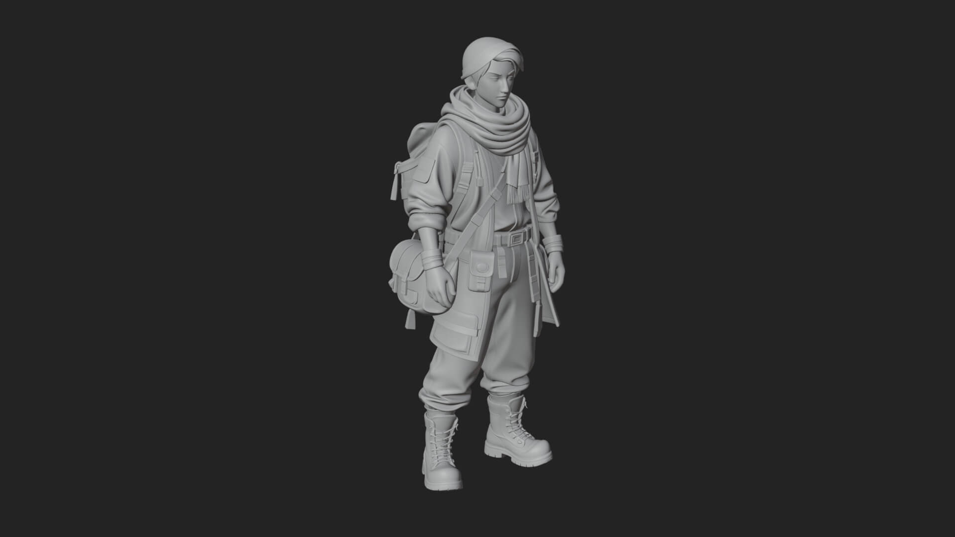 Explorer Man Statue Design 30 3D Print Model 3D Model
