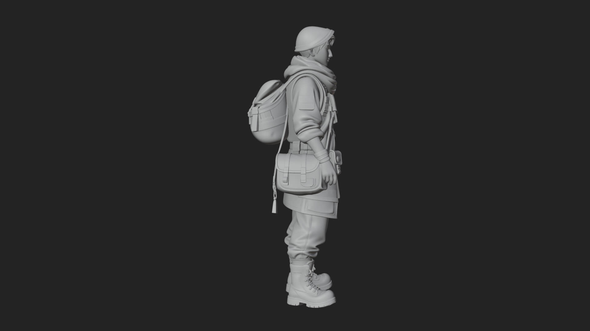 Explorer Man Statue Design 30 3D Print Model 3D Model