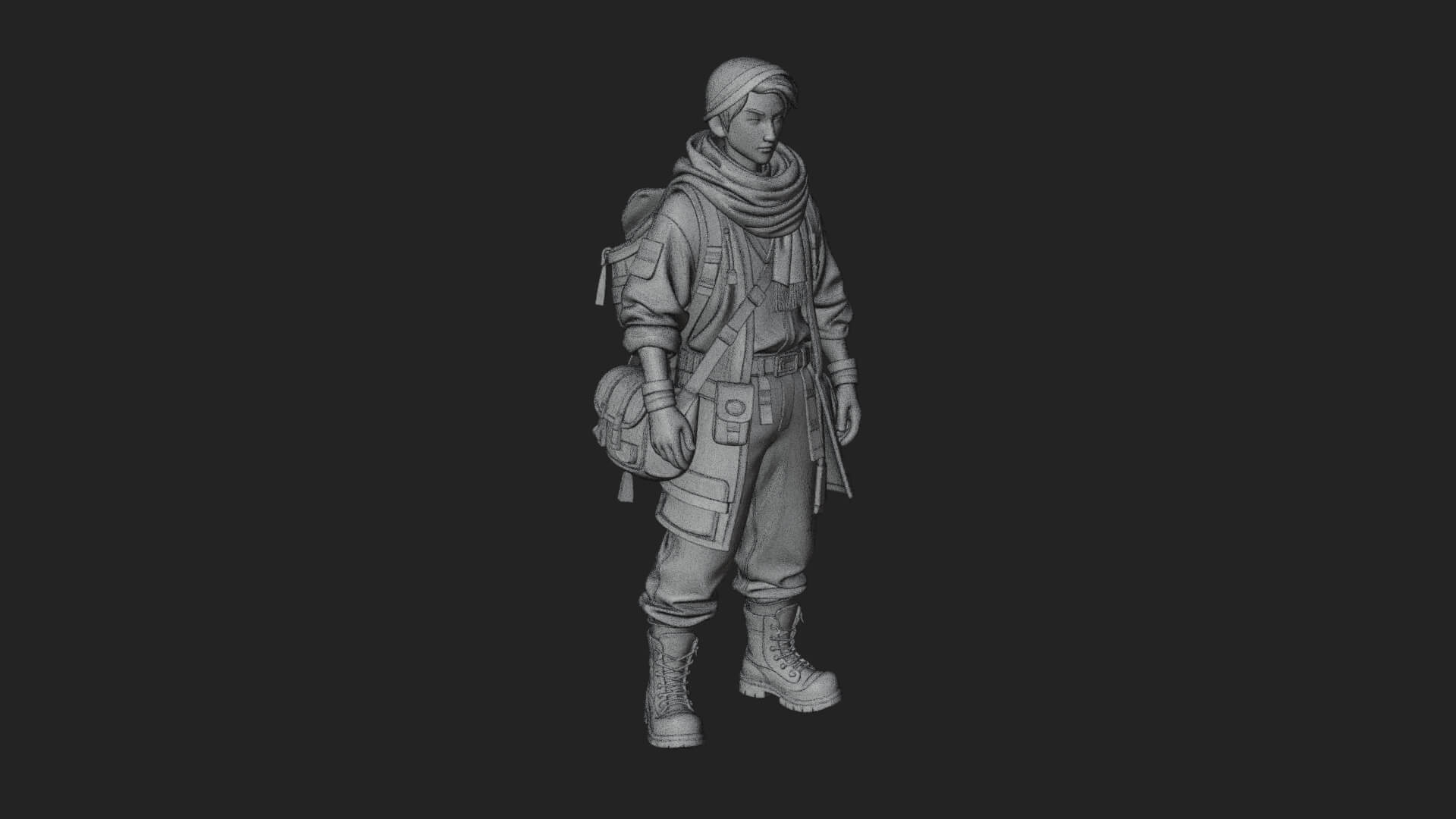 Explorer Man Statue Design 30 3D Print Model 3D Model