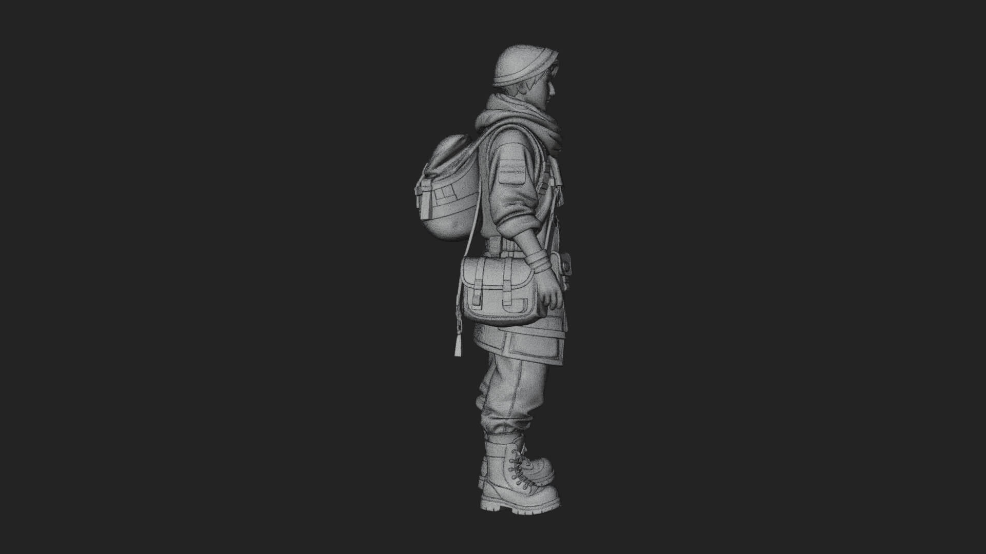 Explorer Man Statue Design 30 3D Print Model 3D Model